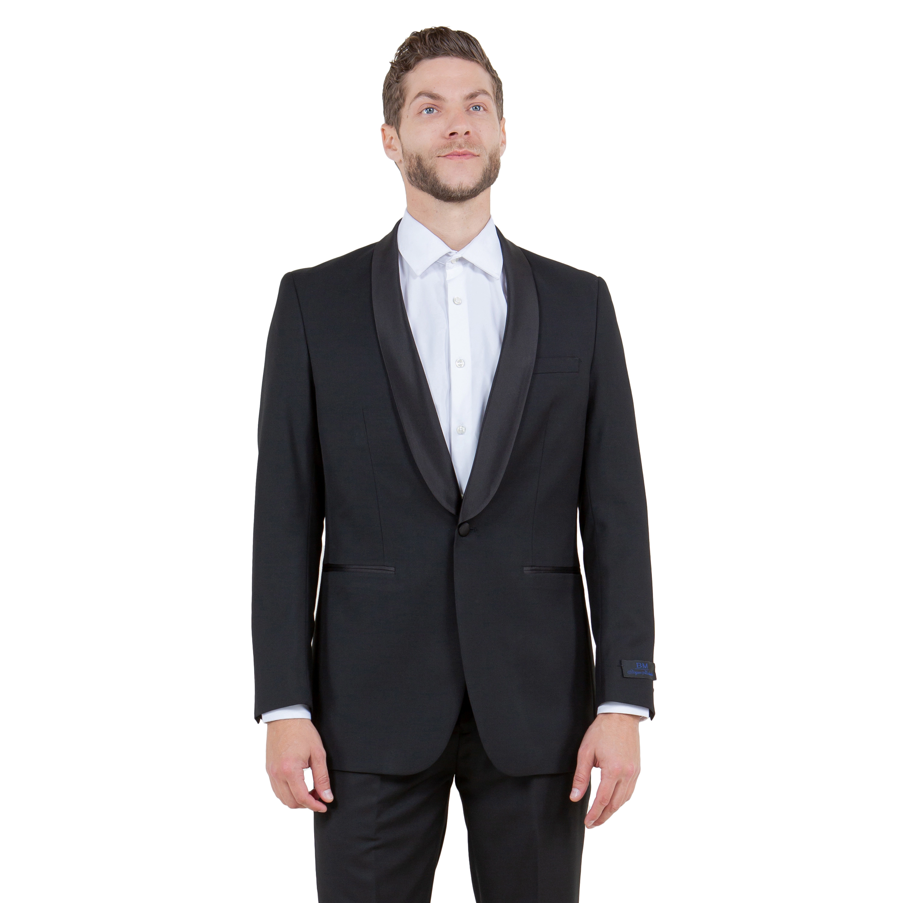 Bryan Michaels Mens Slim Fit 2 Piece Shawl Lapel Tuxedo Set