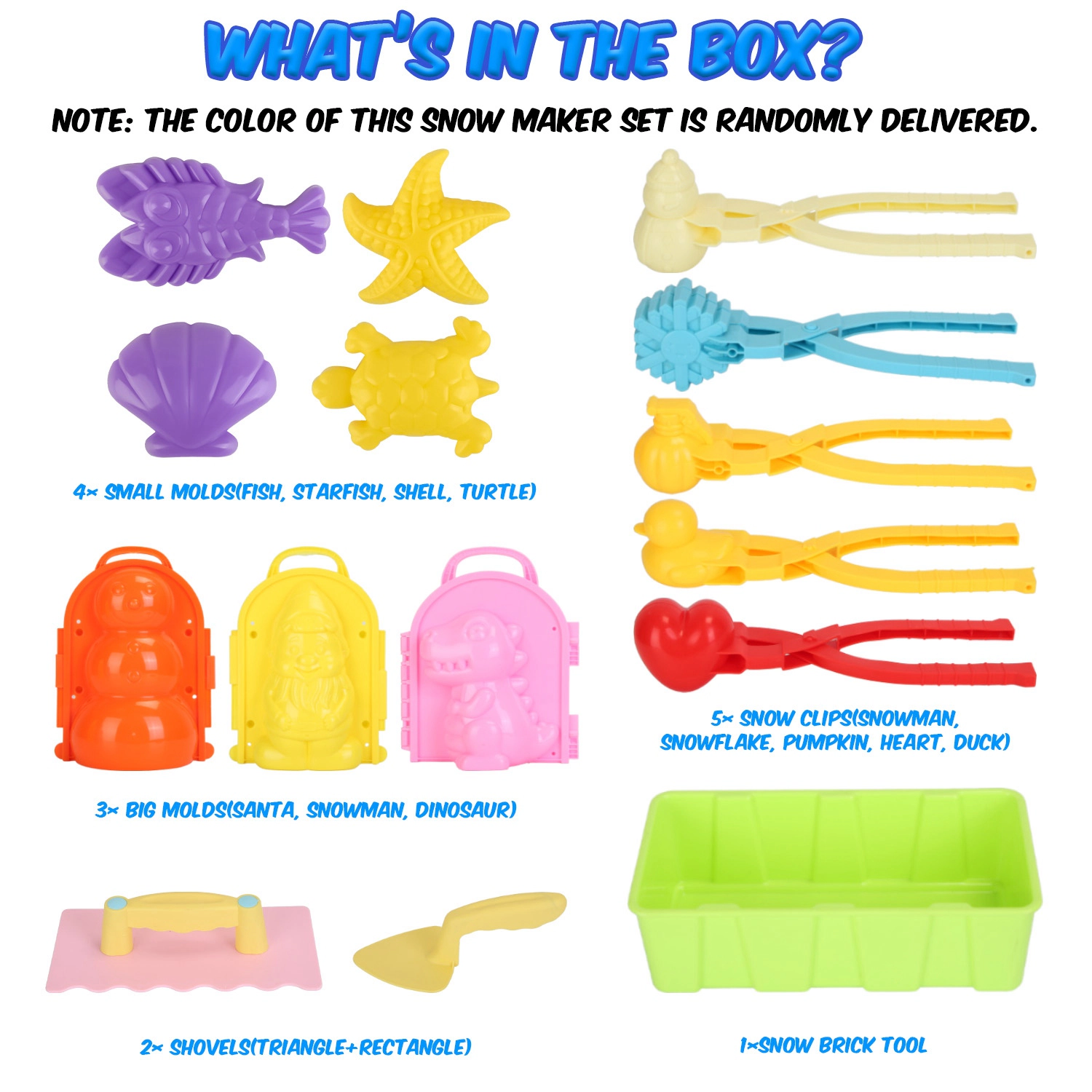 GBruno 15-Piece Winter Snowball Maker Kit
