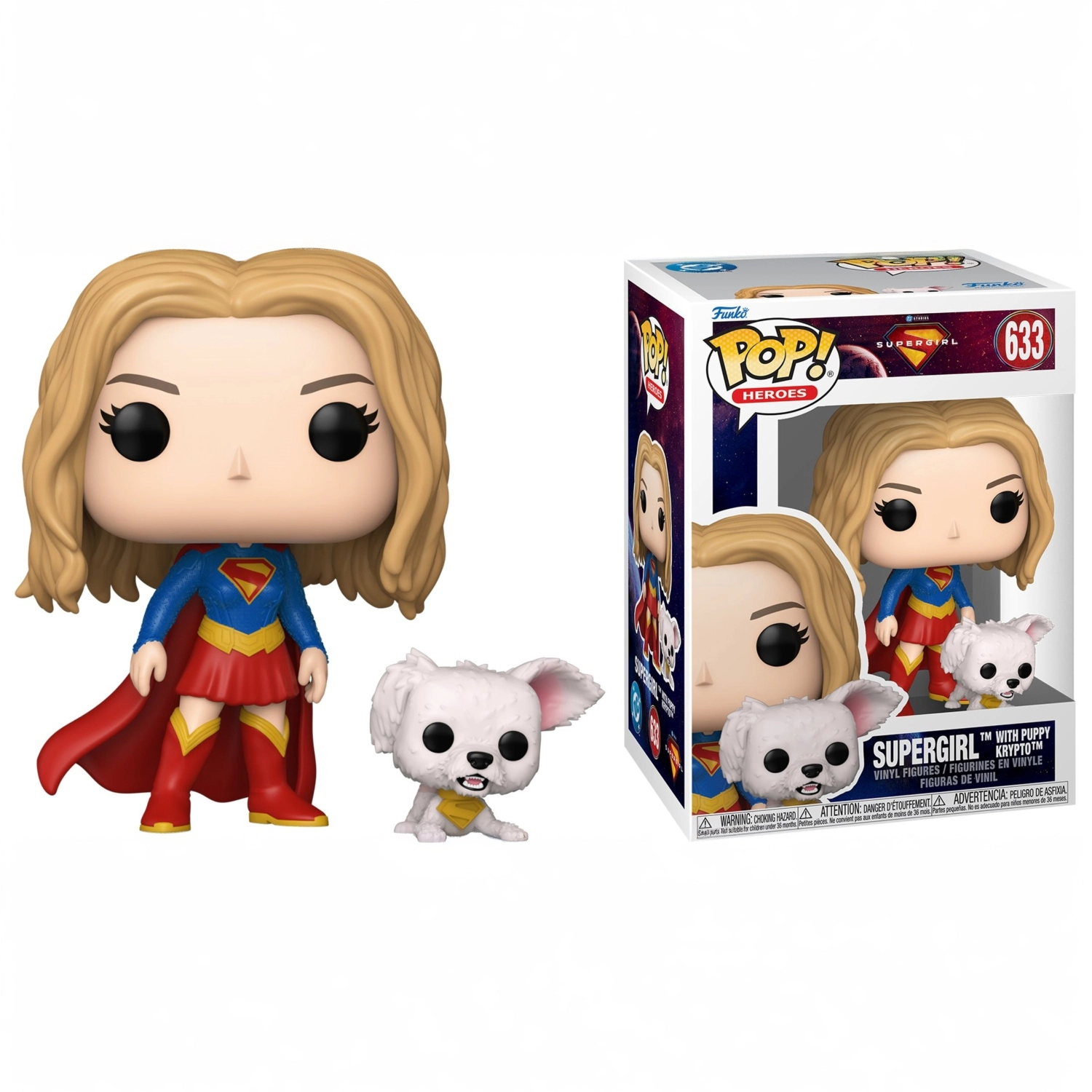 Funko Pop! Supergirl with Puppy Krypto #633