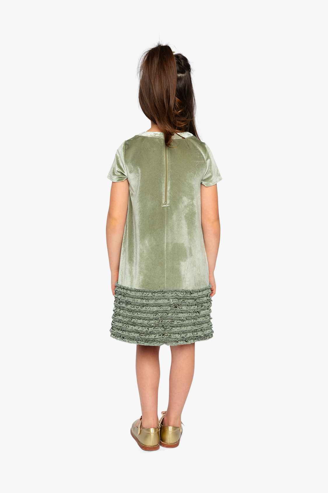 Deux par Girls Short Sleeve A-Line Dress with Bow