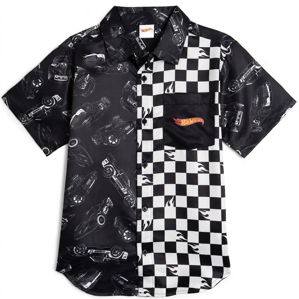 Hot Wheels Boys' Button-Down Shirt