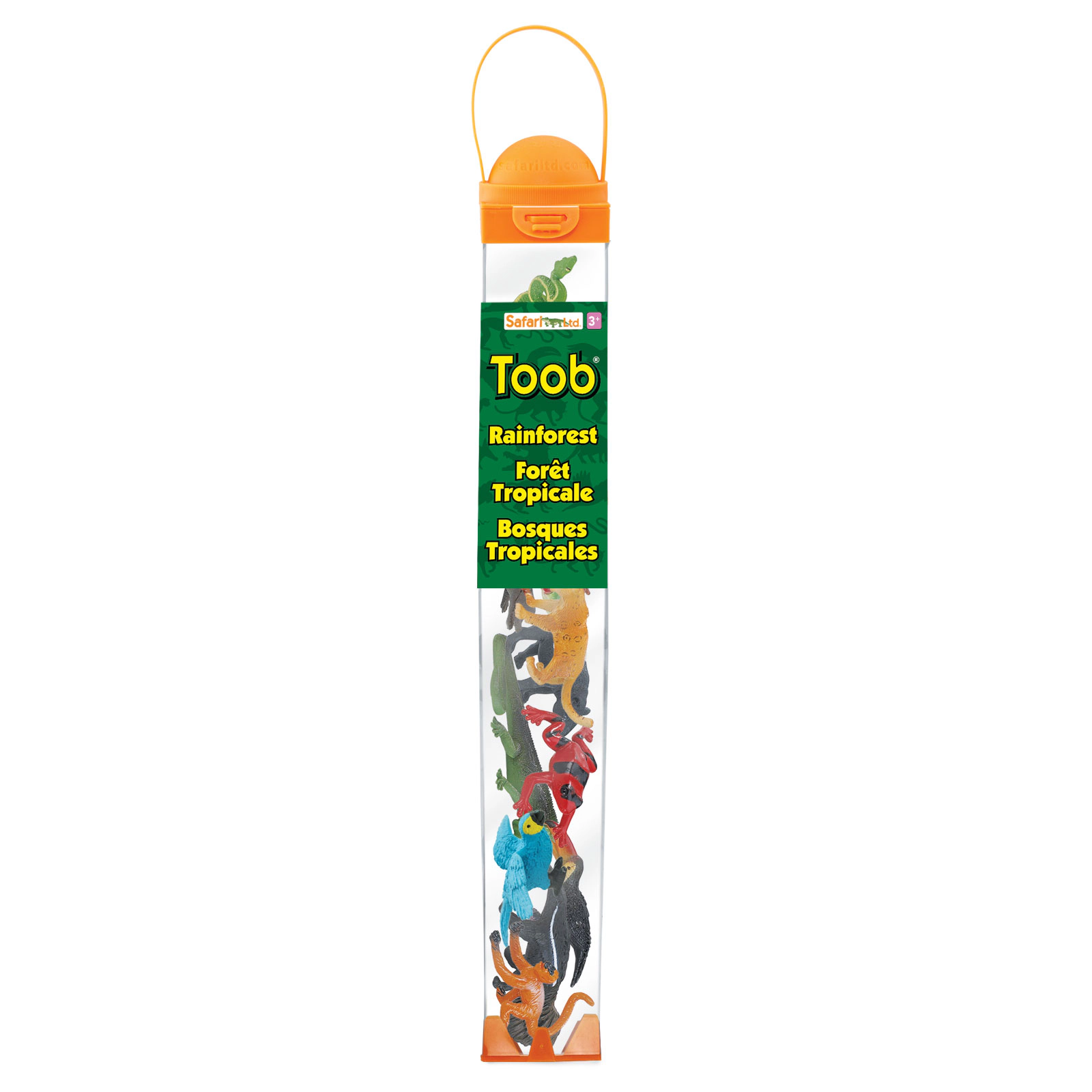 Safari Ltd. - Rainforest Animals TOOB - contains 11 Mini Figurines