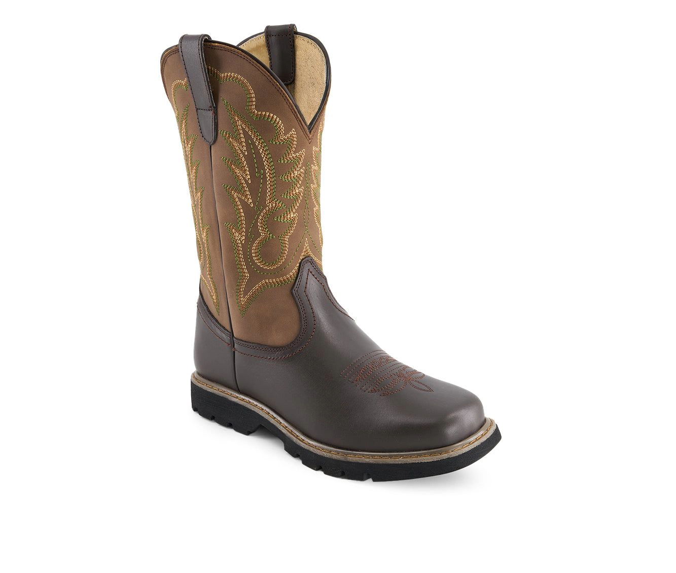 Forastero Mens Leather Cowboy Boots Bicolor
