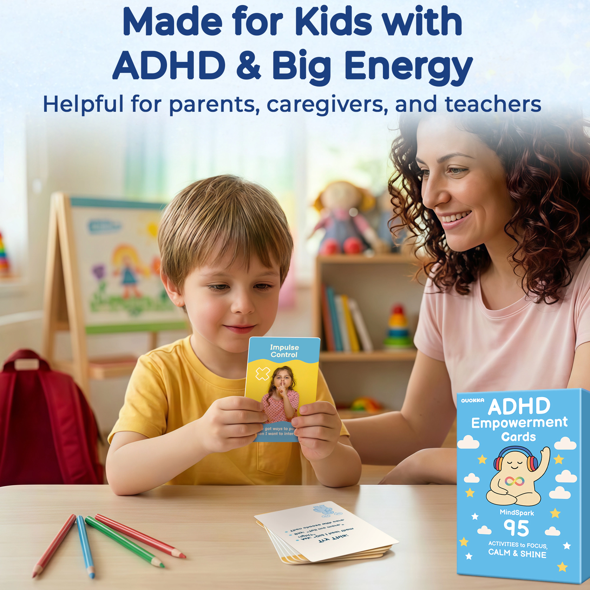 QUOKKA Autism Learning Cards for Kids, Emotional Regulation, Communication & Focus Activities