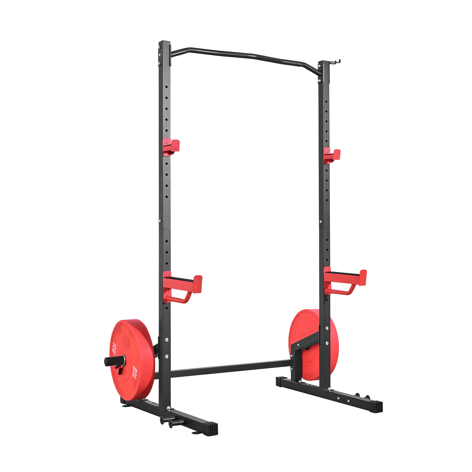 HONGGE Power Cage Squat Rack, 1000 lbs Capacity Home Gym Rack with Adjustable J-Hooks & Safety Bars