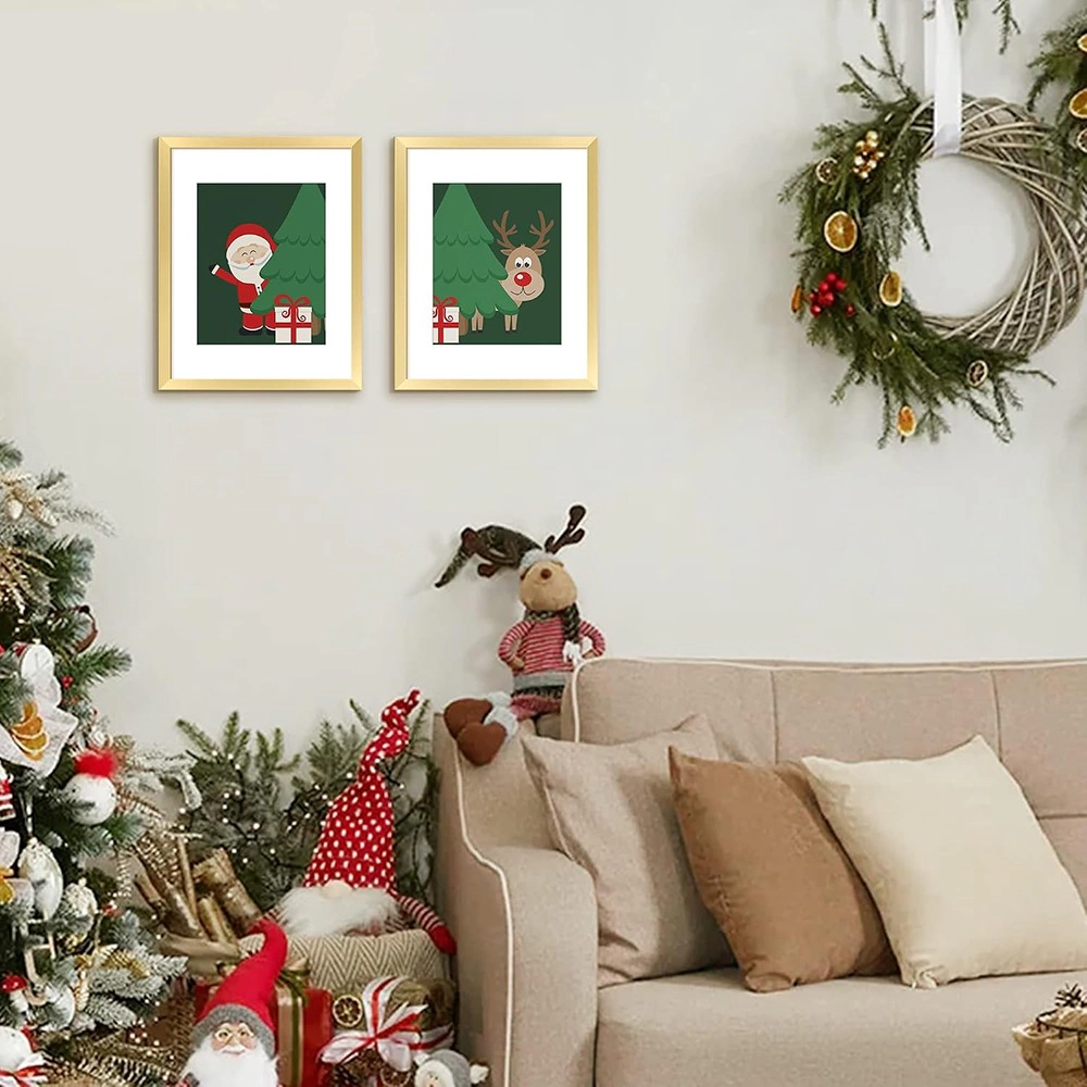ACPJR 11x14 Gold Picture Frames, Set of 5, Gallery Wall Frames
