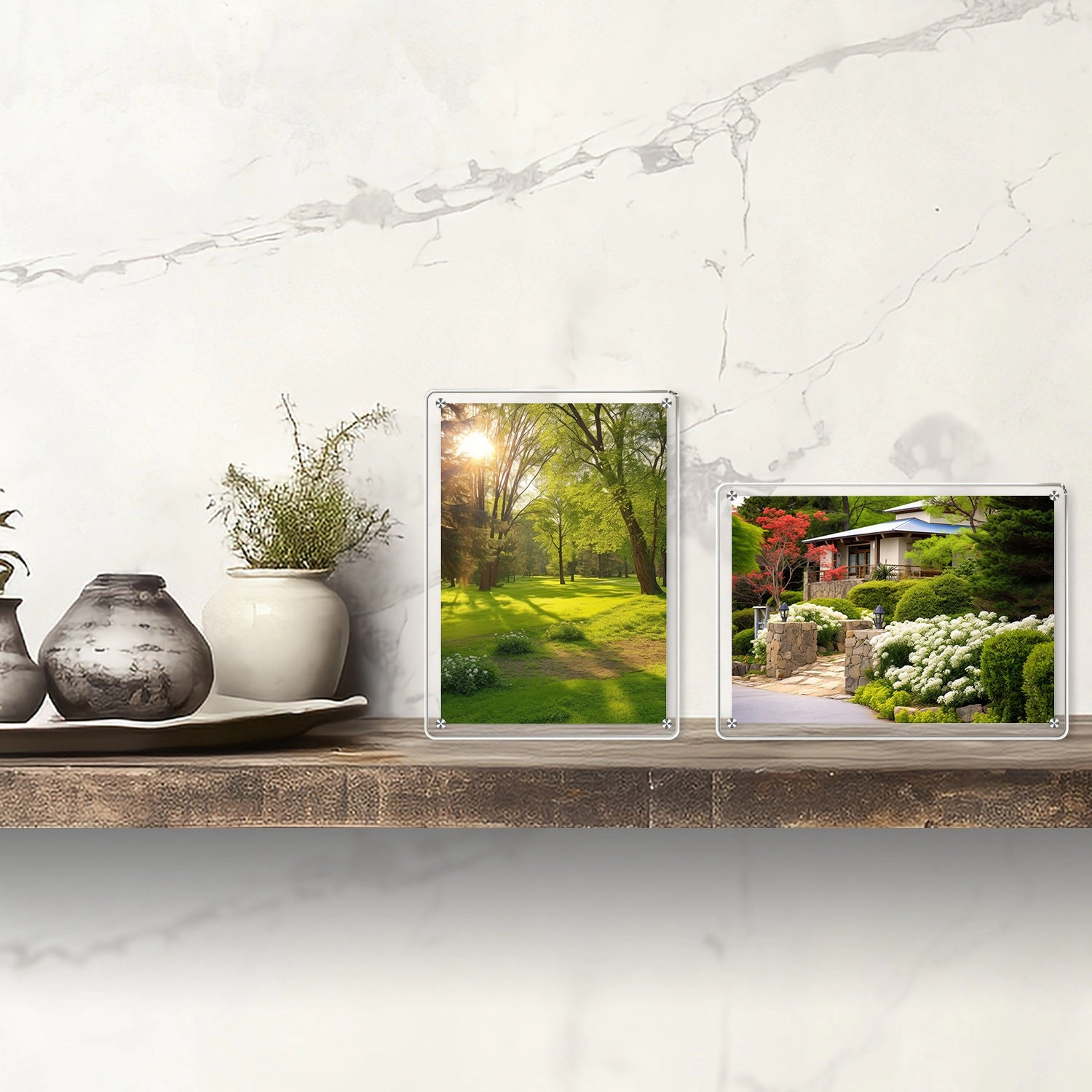 GBruno 4-Piece Acrylic Photo Frame 5x7 Inch