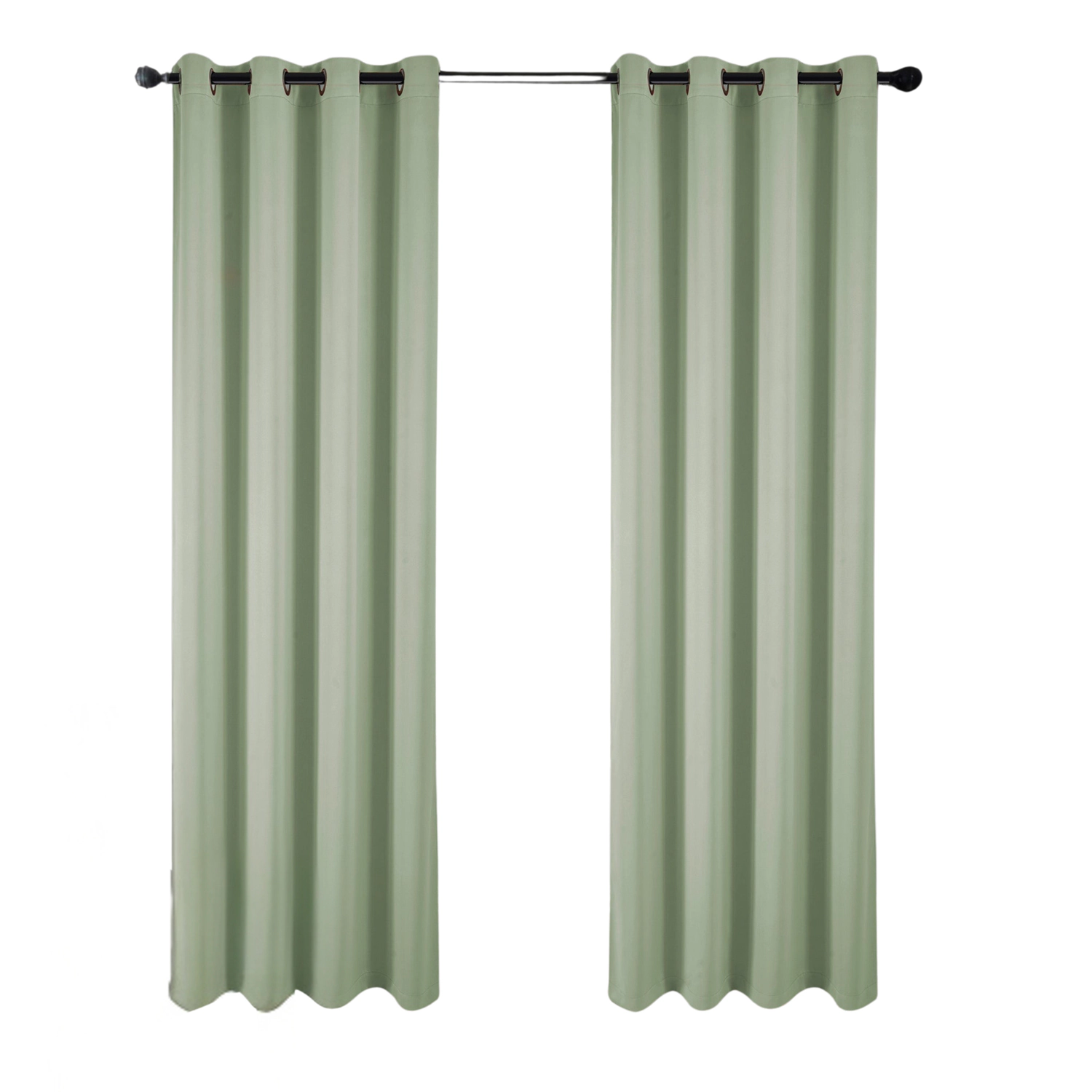 RT Designers Collection 100% Polyester 250 GSM Riley 100% Blackout Grommet Panel 54" x 45" Sage