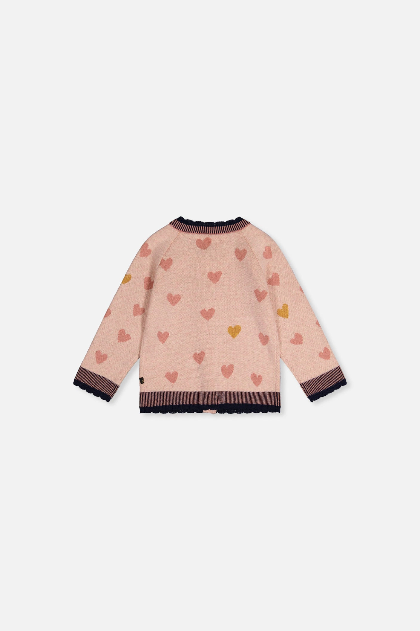 Deux par Girls Heart Jacquard Button-Front Knitted Cardigan