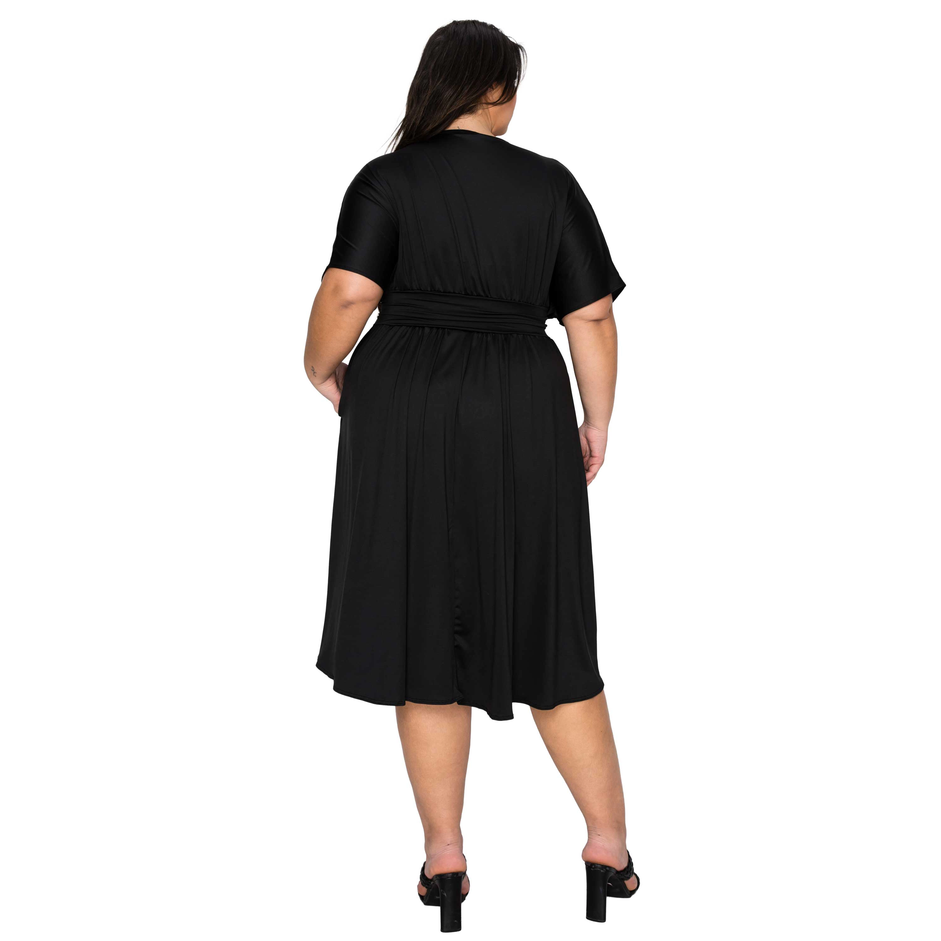 L I V D Women's Plus Cyra Empire Midi Dress