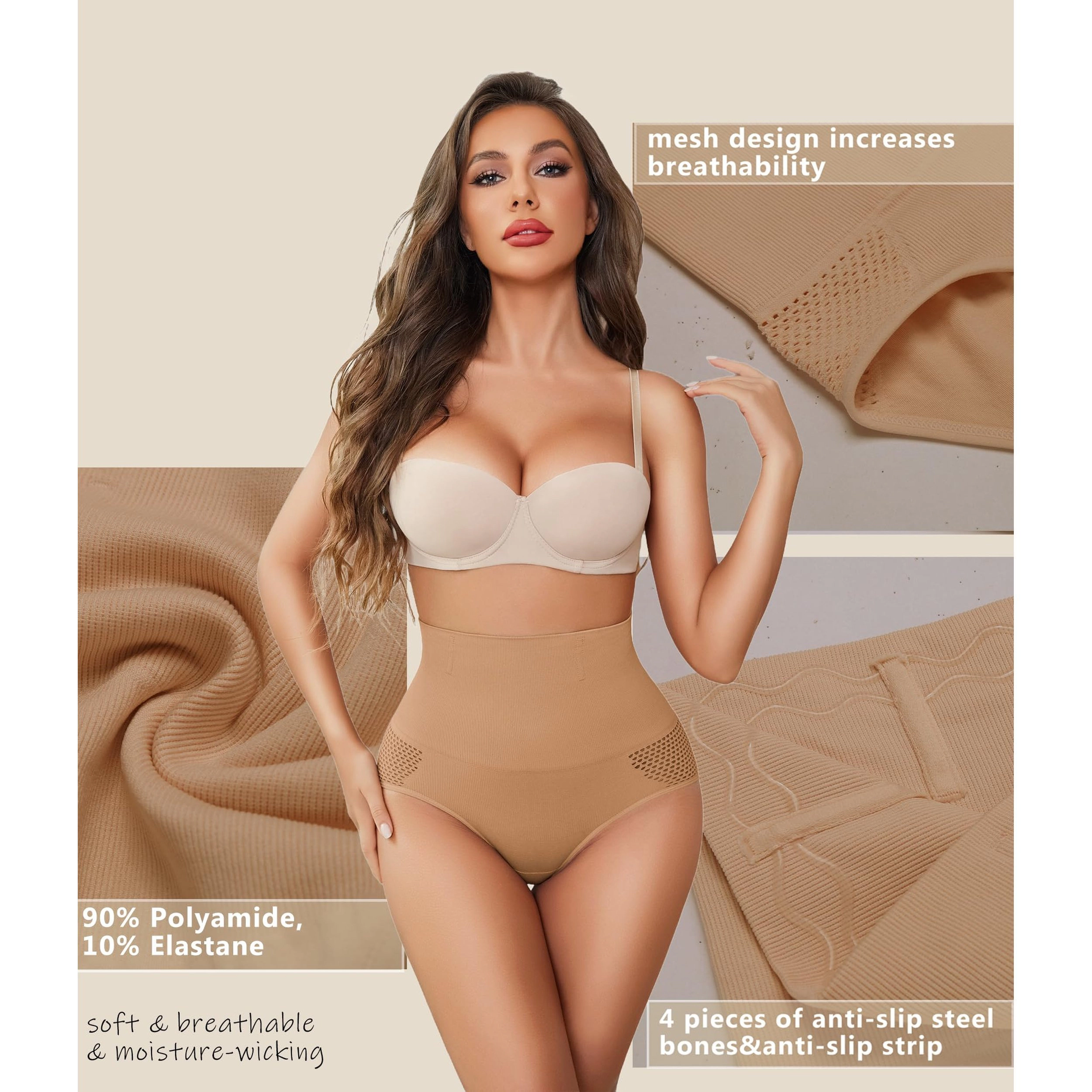 Avidlove Women's Seamless High Waist Shapewear Panty