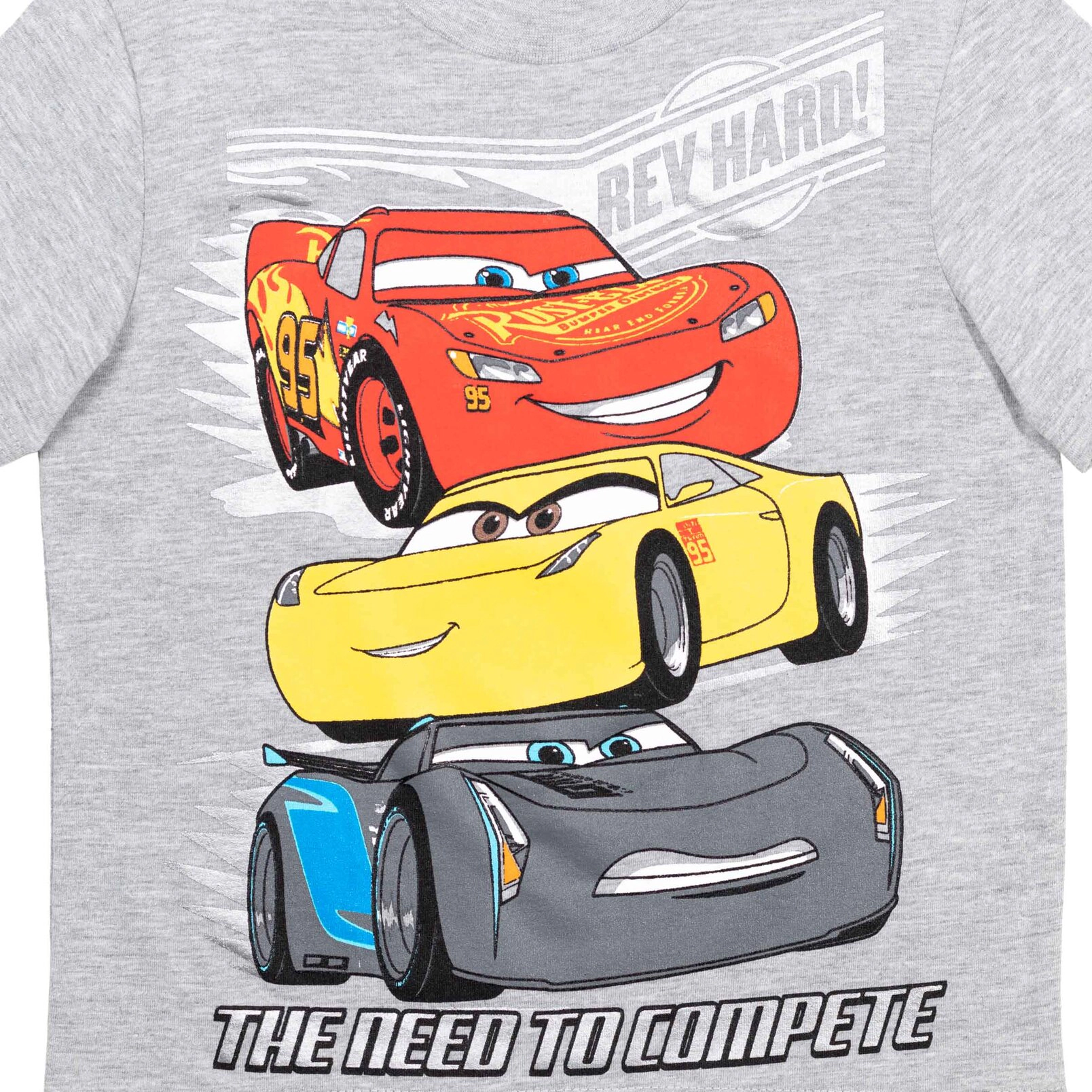 Disney Cars Lightning McQueen Boys' Racing 2-Piece T-Shirt and Shorts Set