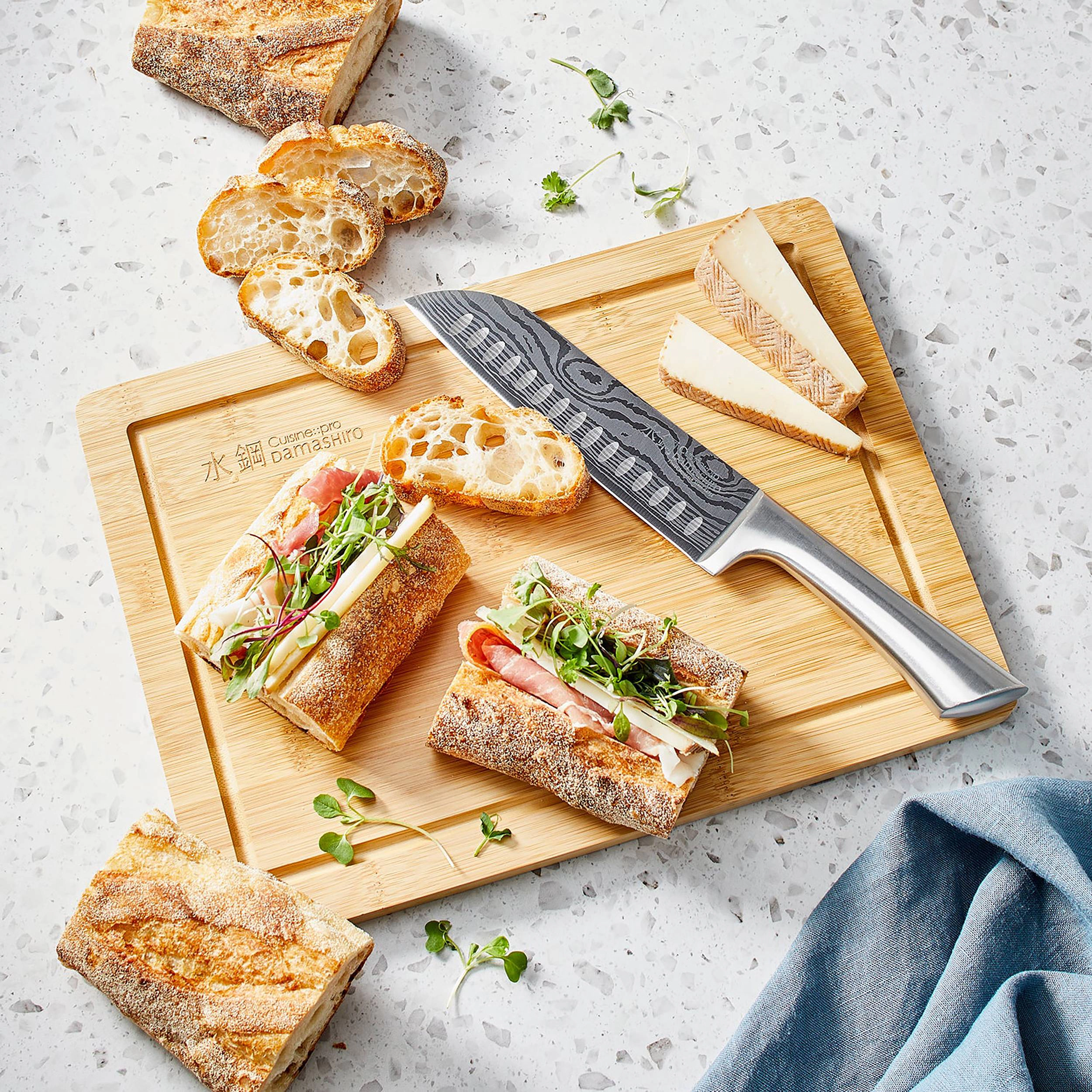 Cuisine::pro® Damashiro® Santoku 6.5" & Board Set