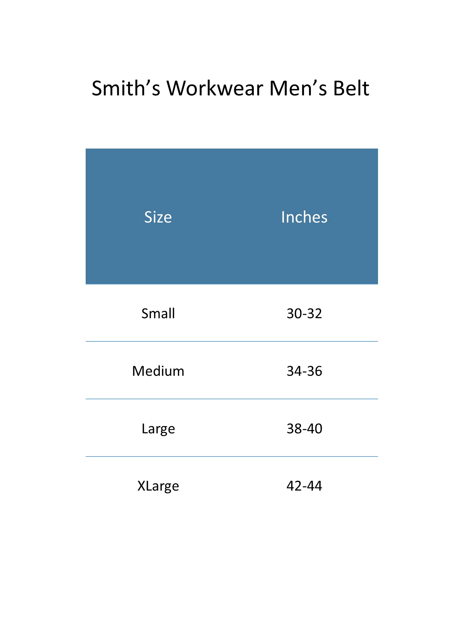 Smith's Workwear Men's Double Hole Work Belt with Roller Buckle