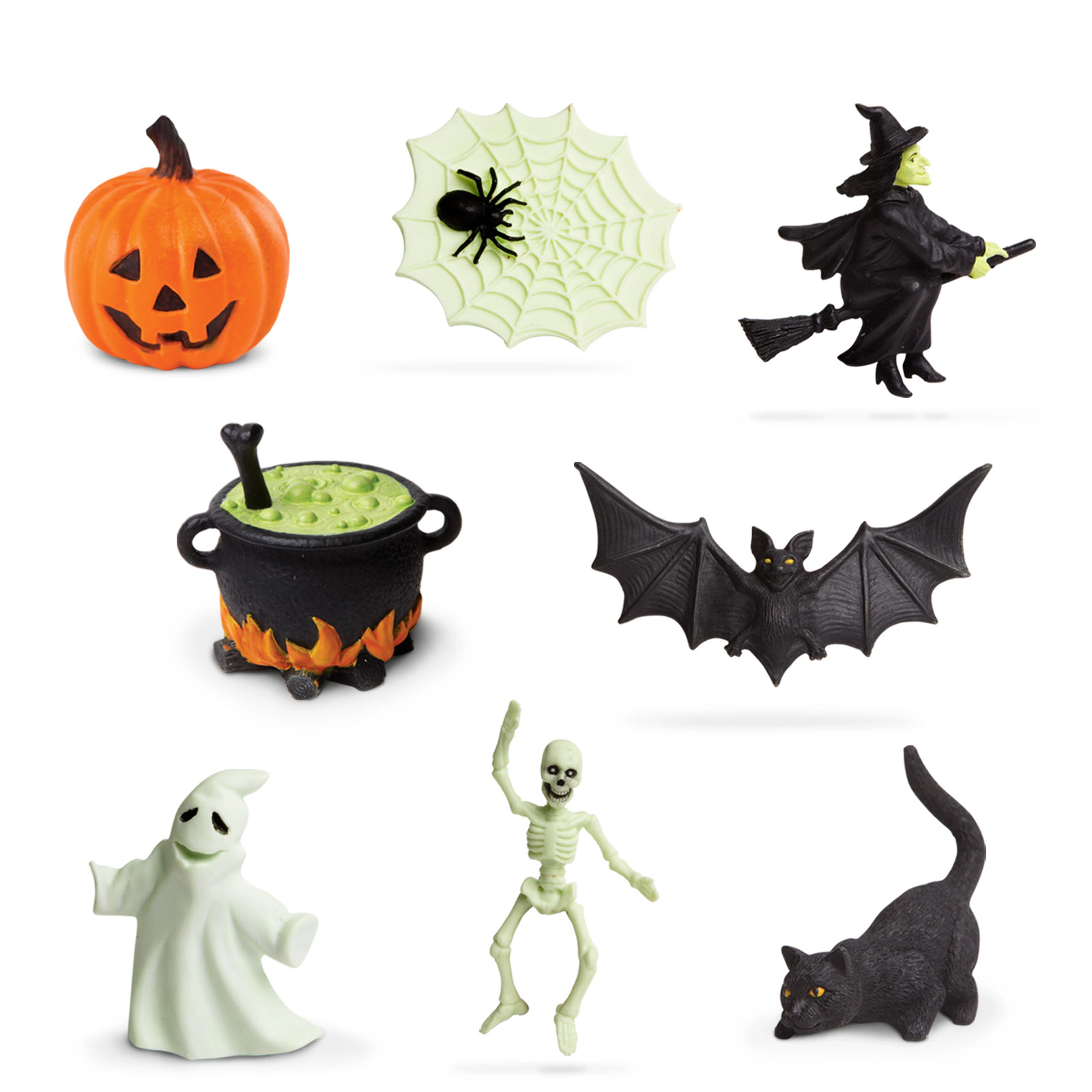Safari Ltd. - Glow-in-the-Dark Halloween TOOB - contains 8 Mini Figurines