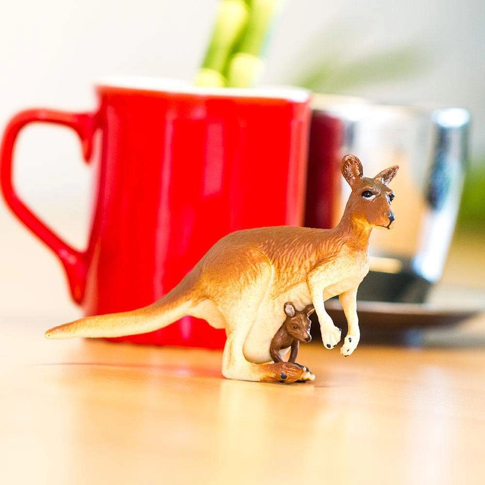 Safari Ltd. - Kangaroo with Baby Kids Toy Figure