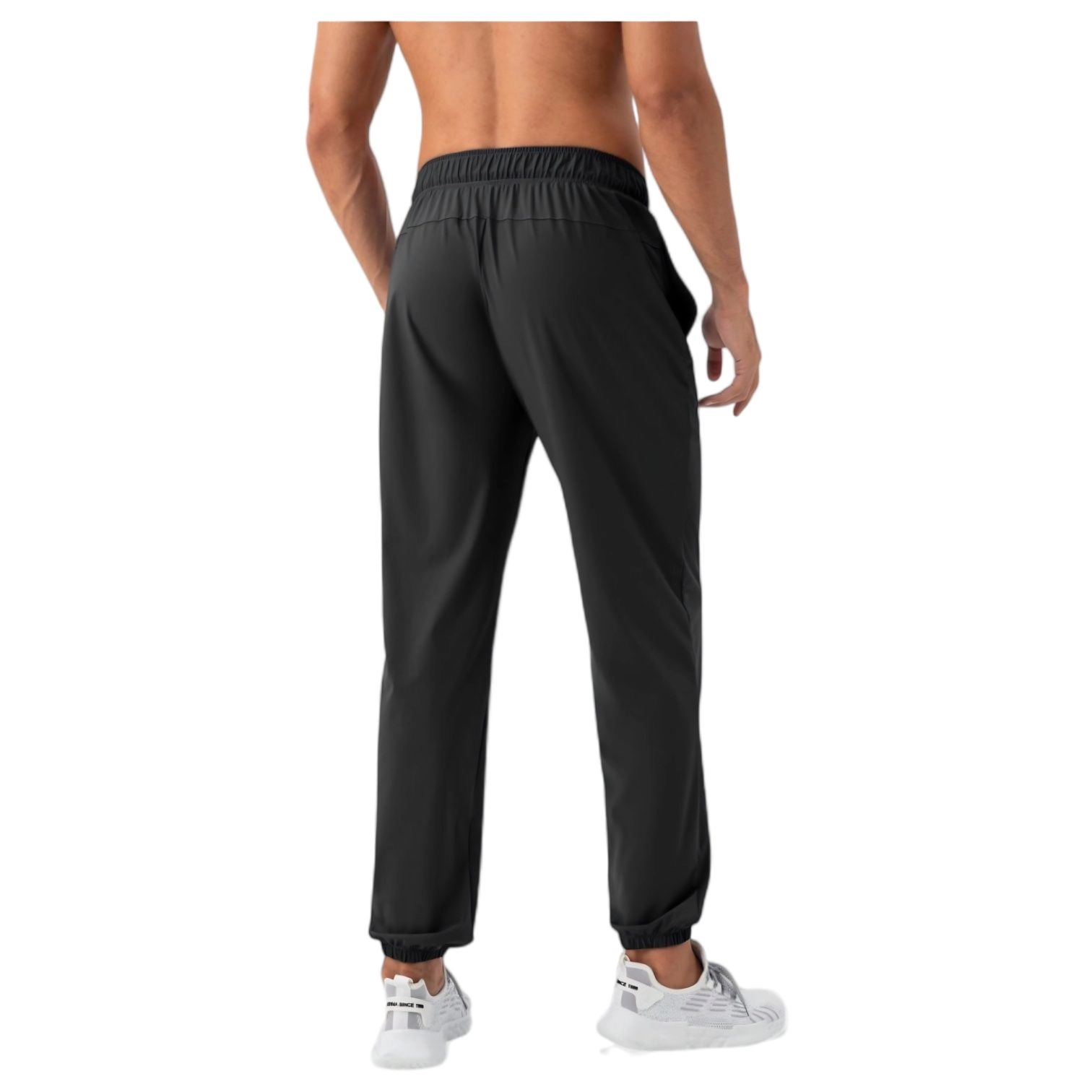 Anna-Kaci Men's Lightweight Stretch Lounge Pants with Adjustable Drawstring Waist and Straight-Leg Fit
