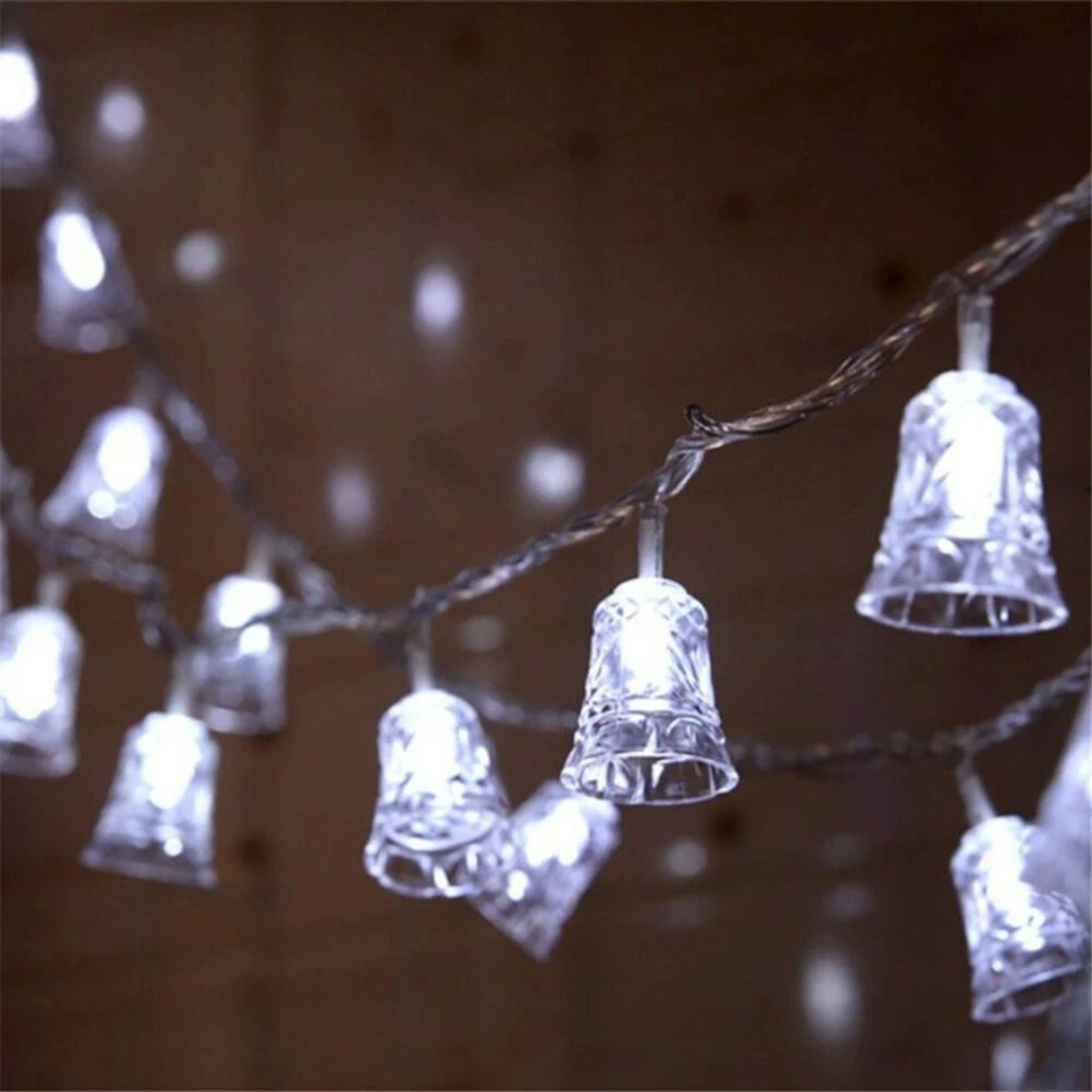 Home Collection Bell 20 LED Solar Outdoor String Lights 17 Ft