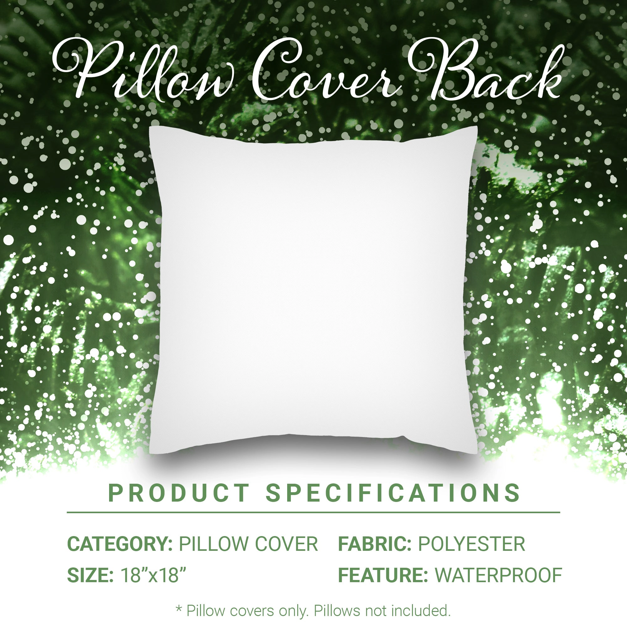 G128 Farmhouse Pine Spruce Decorative Throw Pillow Covers