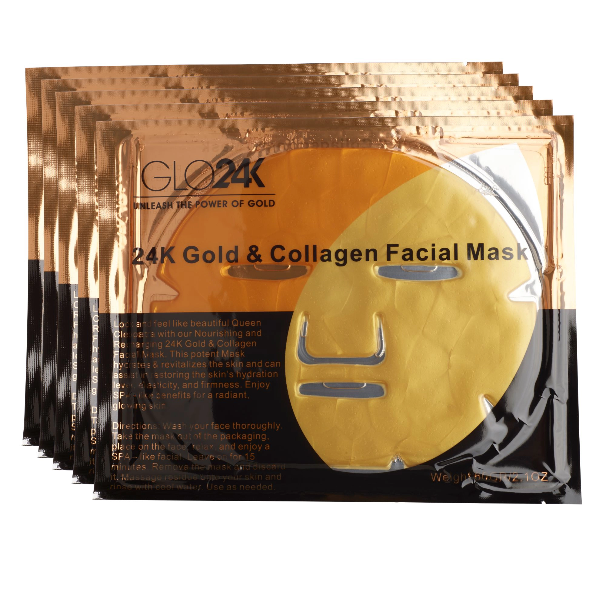 GLO24K 24K Gold & Collagen Facial Mask