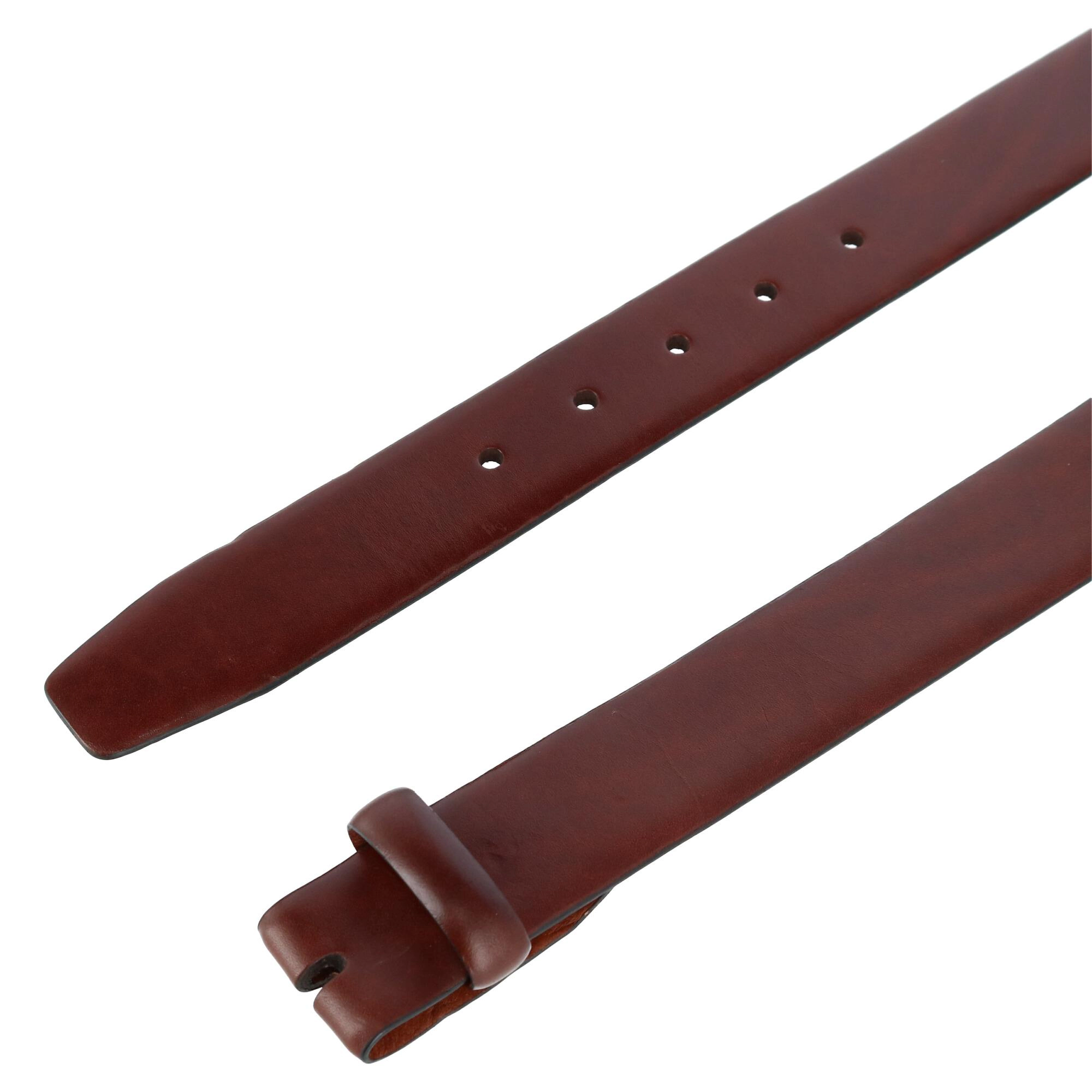 Trafalgar Men's Cortina Leather No Buckle Belt Strap