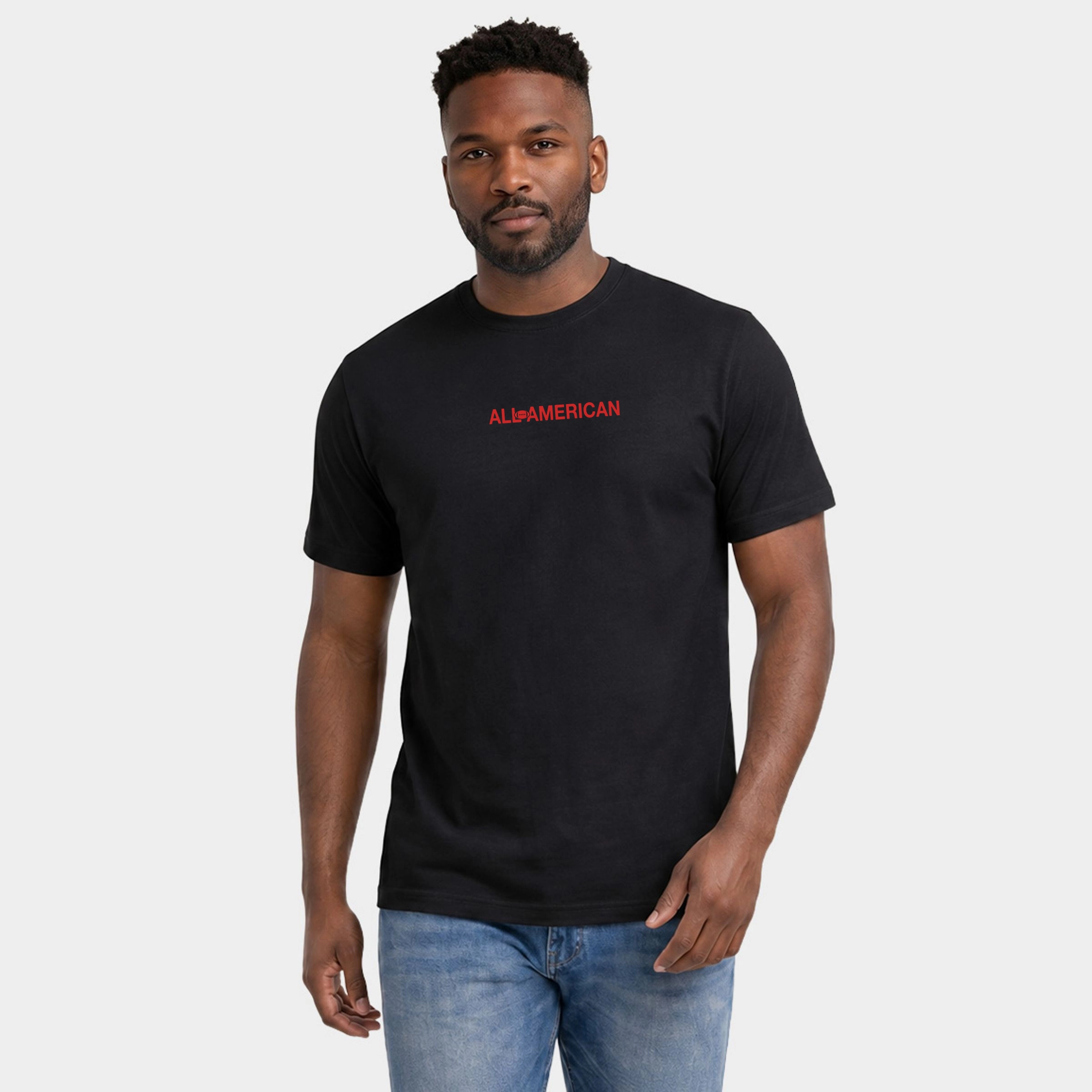 Simply Sage Market - Men's Garment Dyed Graphic T-Shirt All-American Football