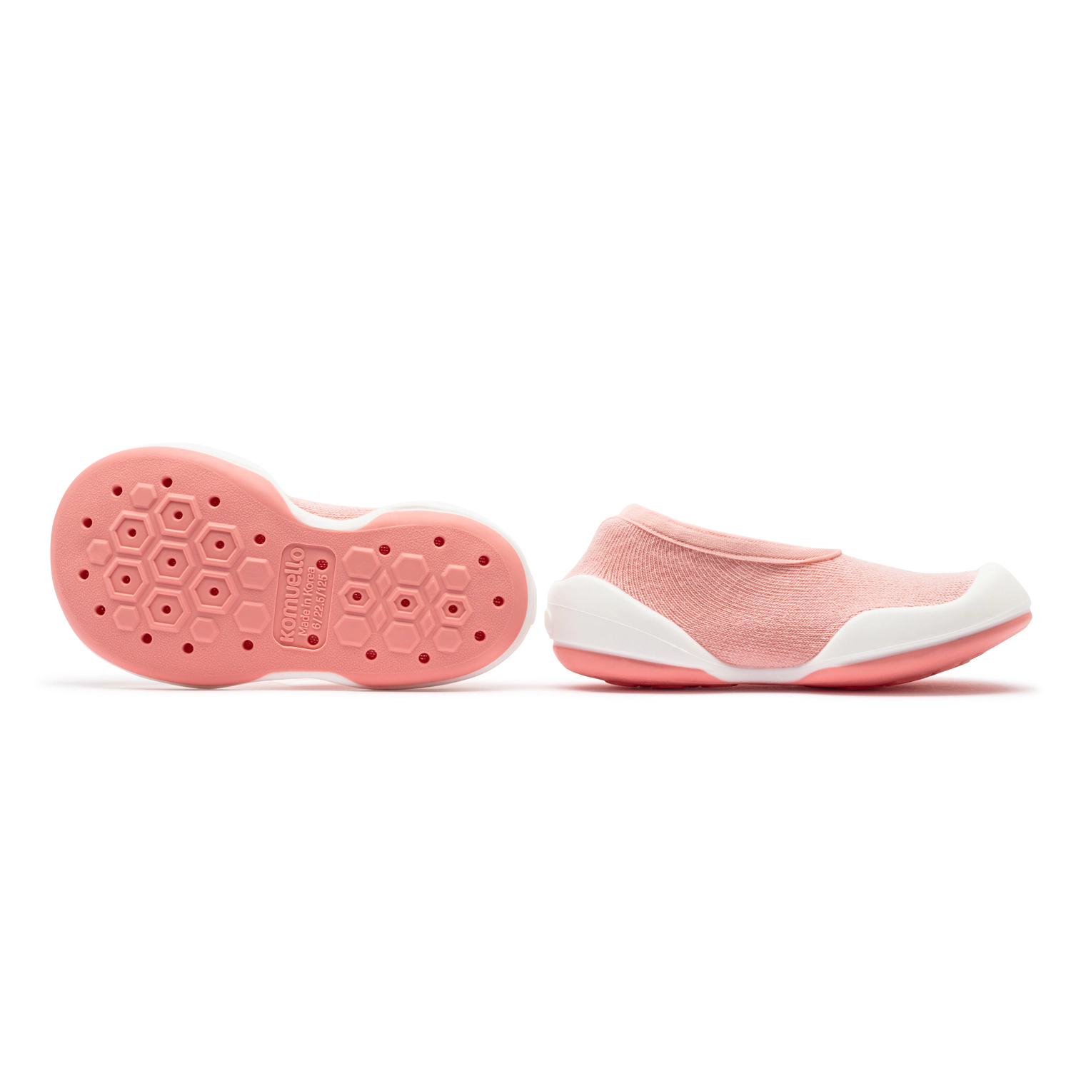 Toddler Breathable Washable Non-Slip Sock Shoes Flat - Pastel Pink