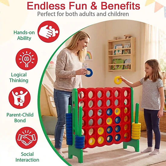 SUGIFT Jumbo 4-to-Score Game Set for Kids and Adults 40.5-in Tall ...