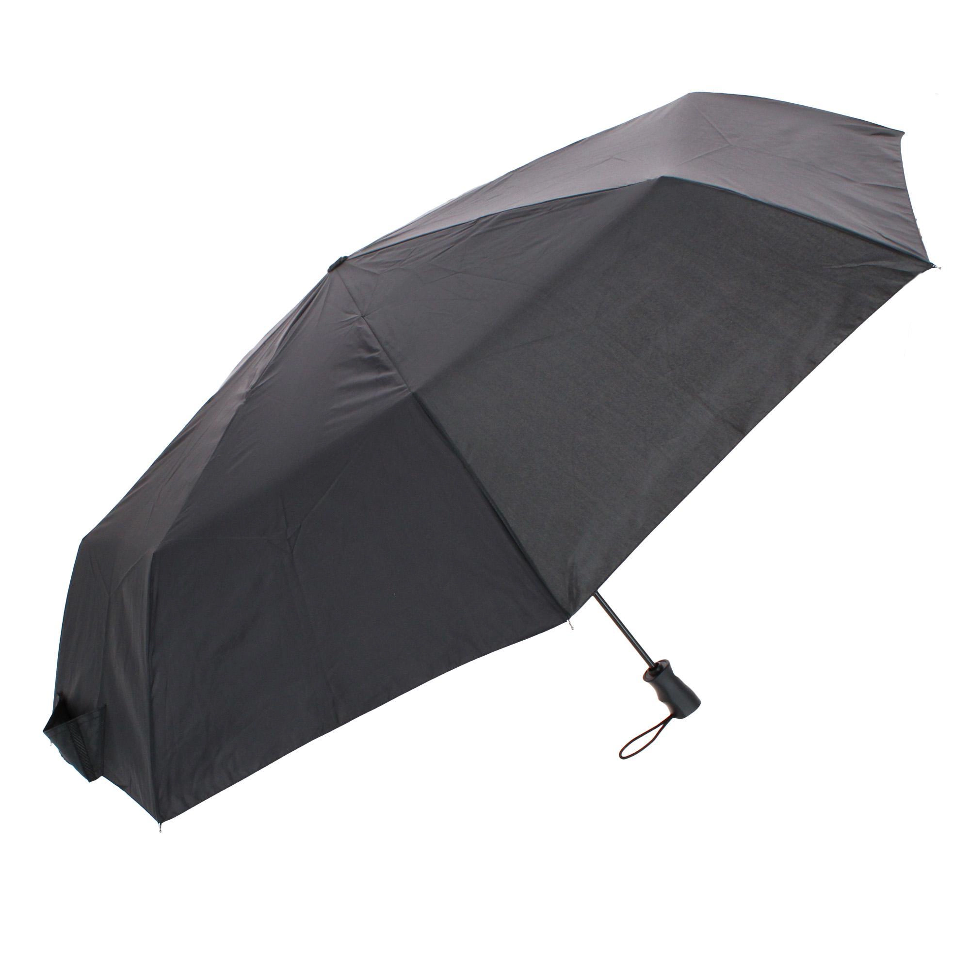 Totes Men's XL Auto Open & Close Ergo Handle Umbrella Black 55 Inch