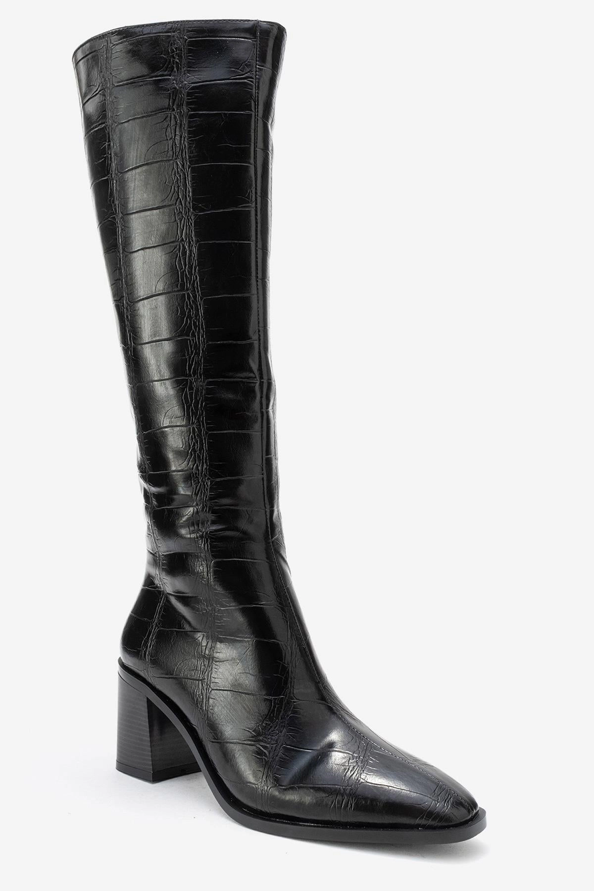 Prologue Shoes Womens Venia Block Heel Boot