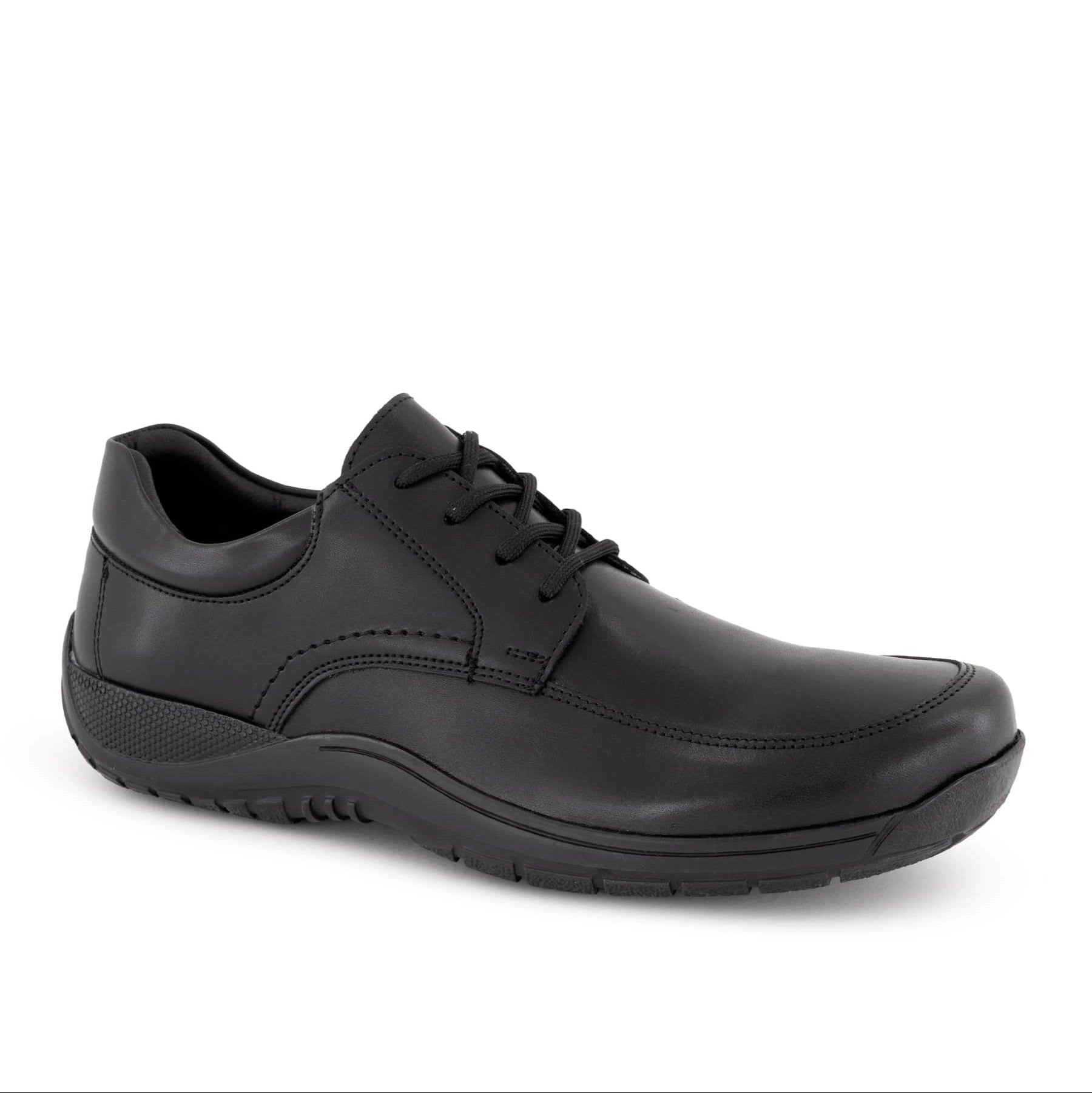 Ferrato Mens Leather Lace-Up Flats