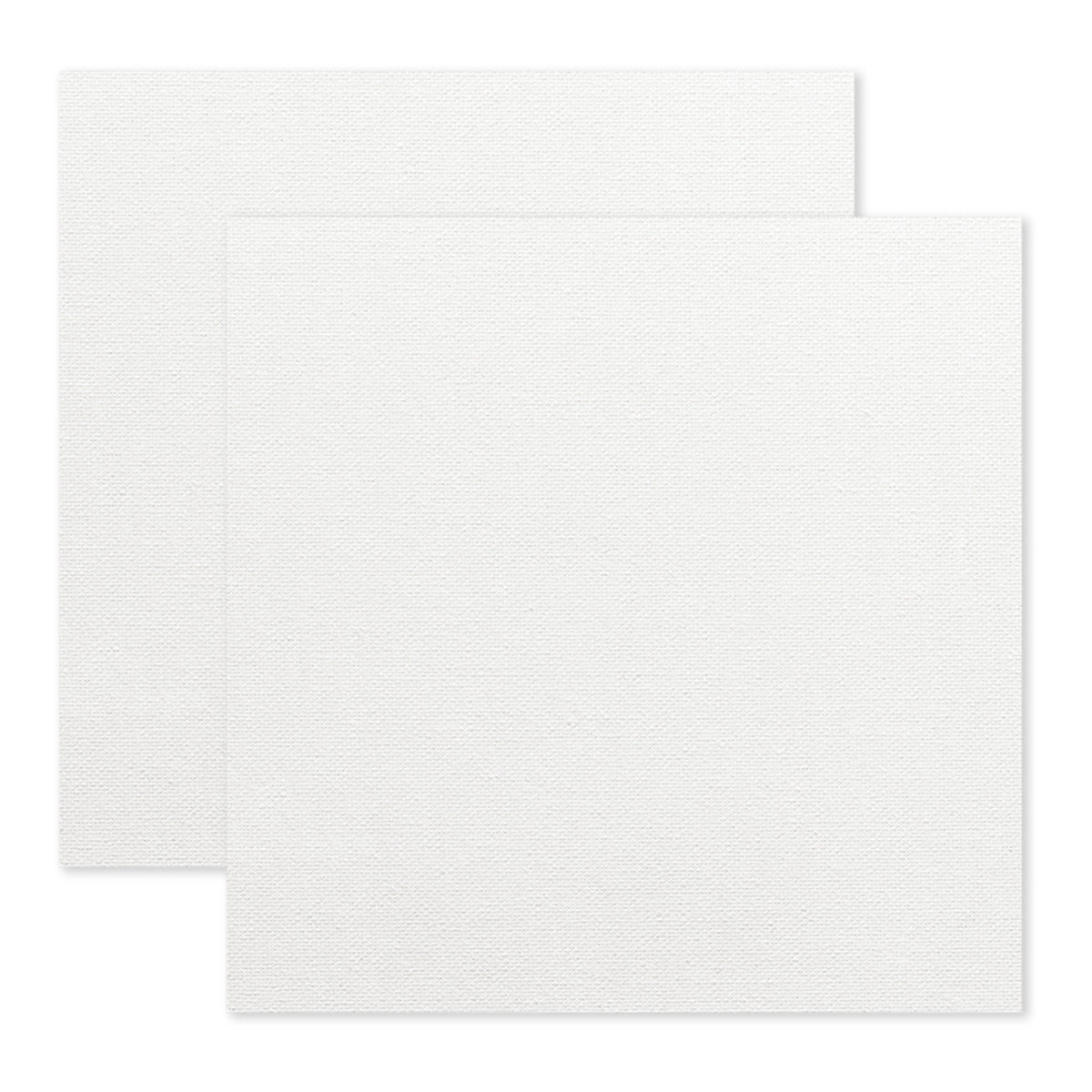KINGART Stretched White Square Canvas 36" x 36" - 100% Cotton Primed (2 Pack)