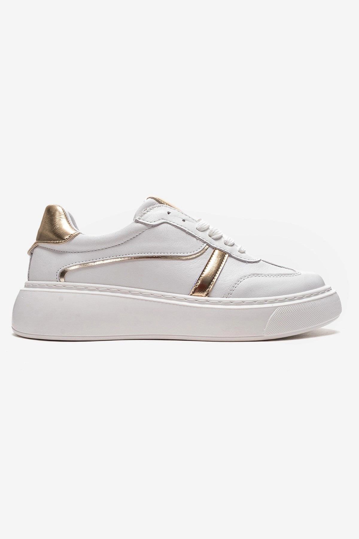 Forever & Always Womens Ivara Leather Everyday Sneaker