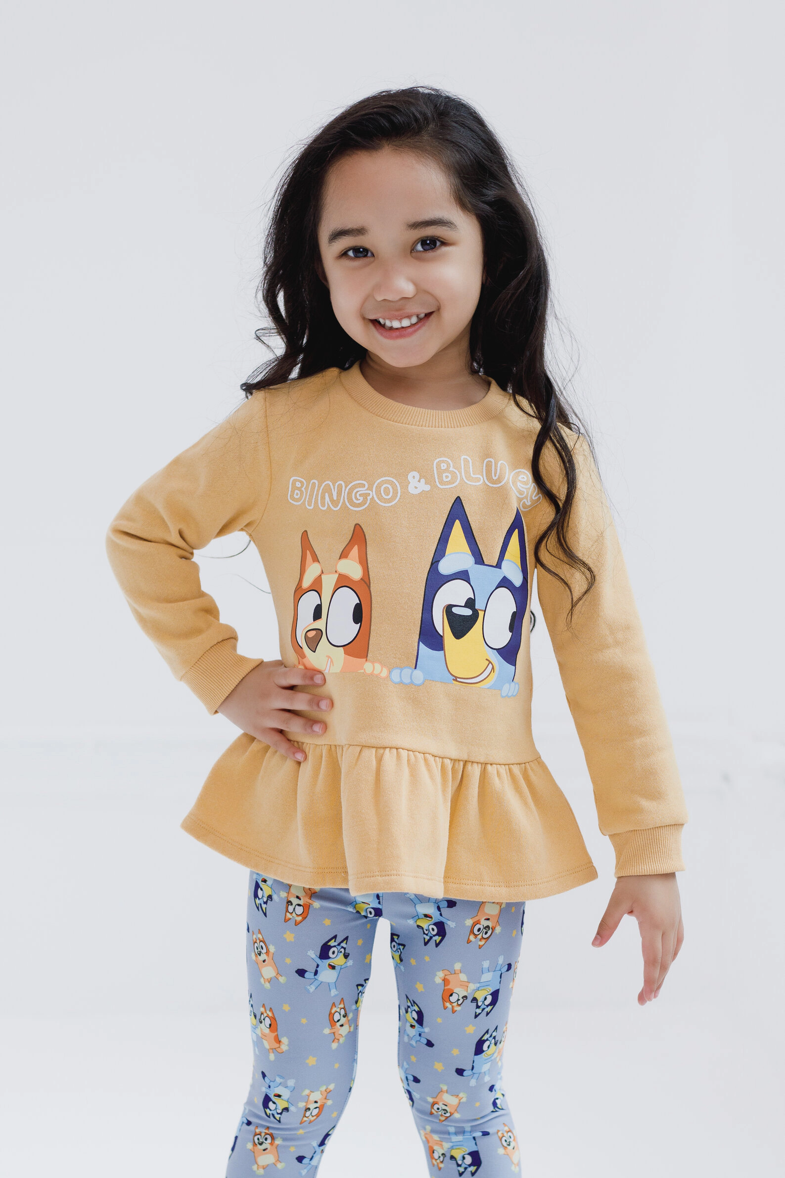 Bluey Girls' Fleece Sweatshirt and Leggings Set