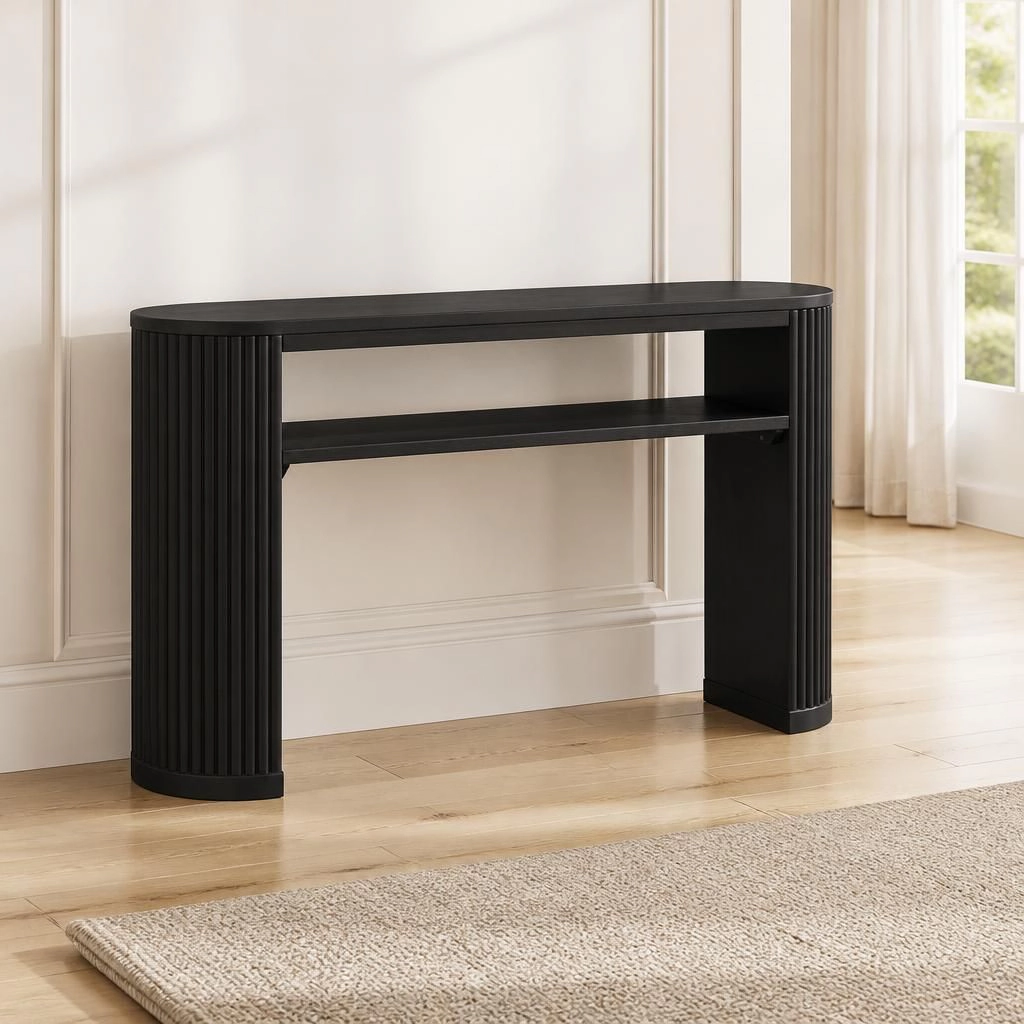 GOODSILO Solid Wood Console Table for Entryway Hallway