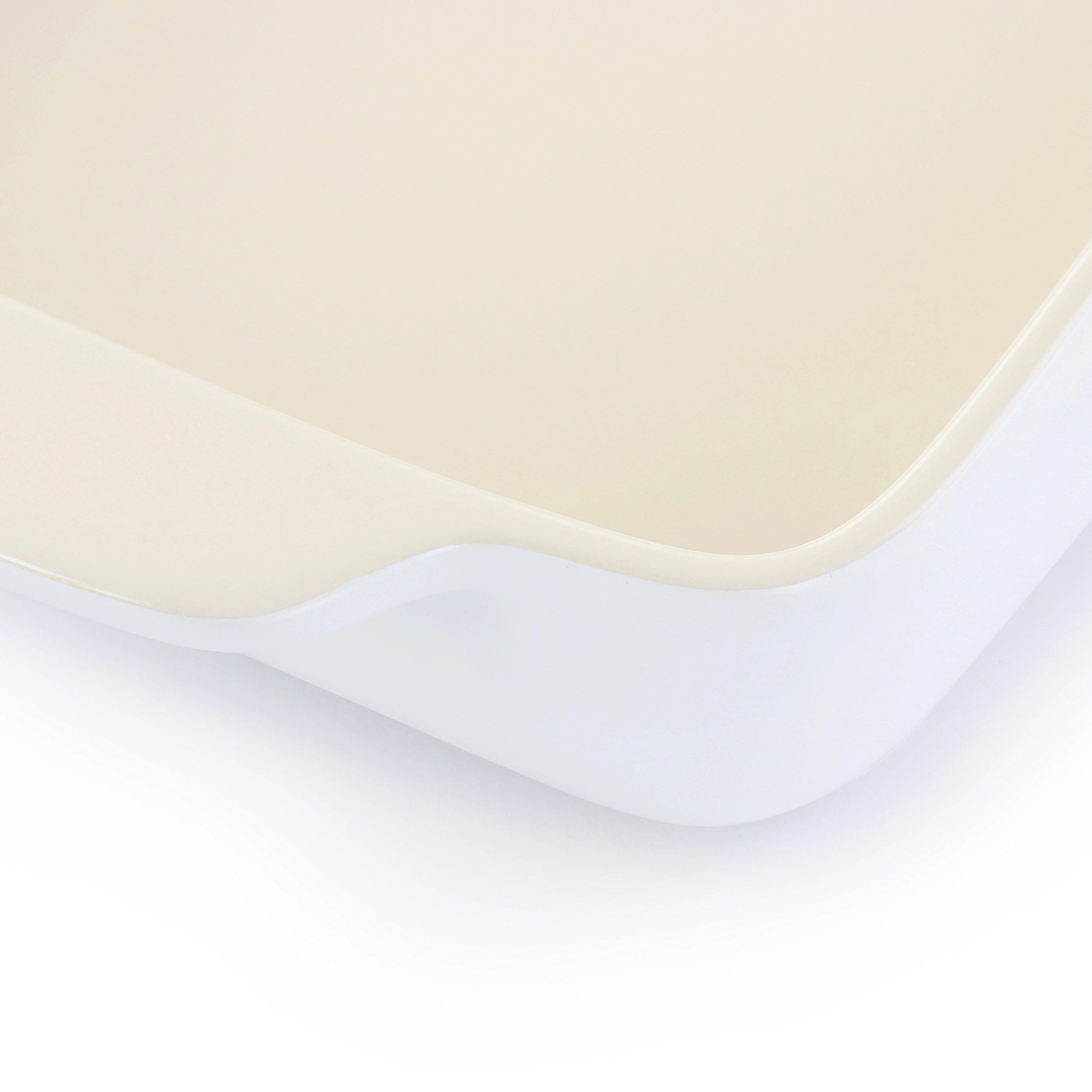 Crockpot Artisan 4 Quart Rectangular Stoneware Bake Pan in Cream