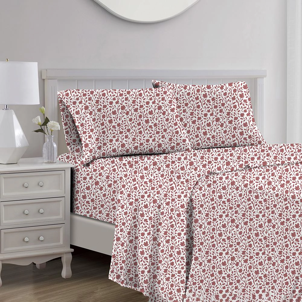 RT Designers Collection Edina 1000 Thread Count CVC Ultra Soft Sheet Set Mauve King
