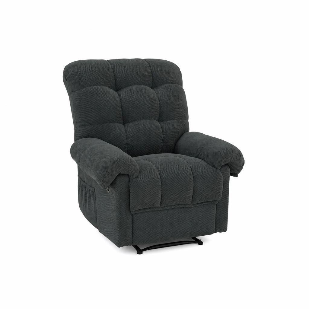 GOODSILO Fabric Upholstered Metal Frame Accent Chair