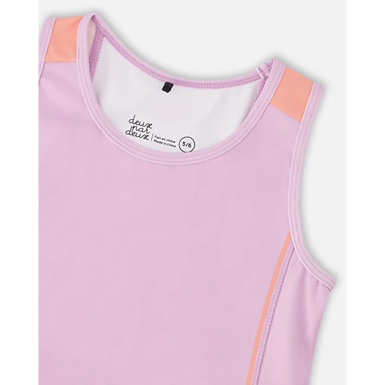 Deux par Deux Girls Recycled Polyester Athletic Tank Top