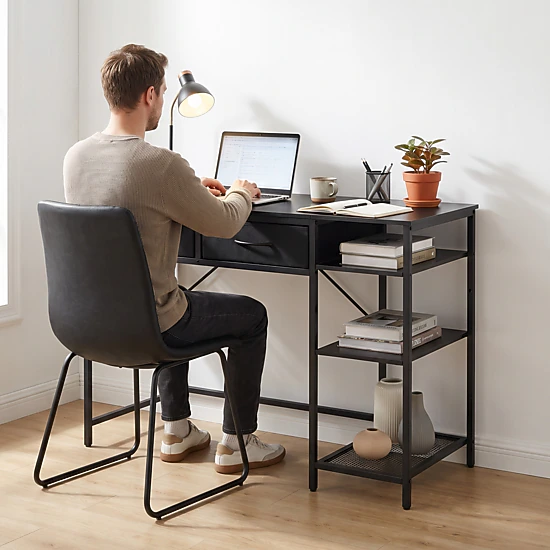 BebreezChic Modern Writing Desk for Home Office - Compact Computer ...