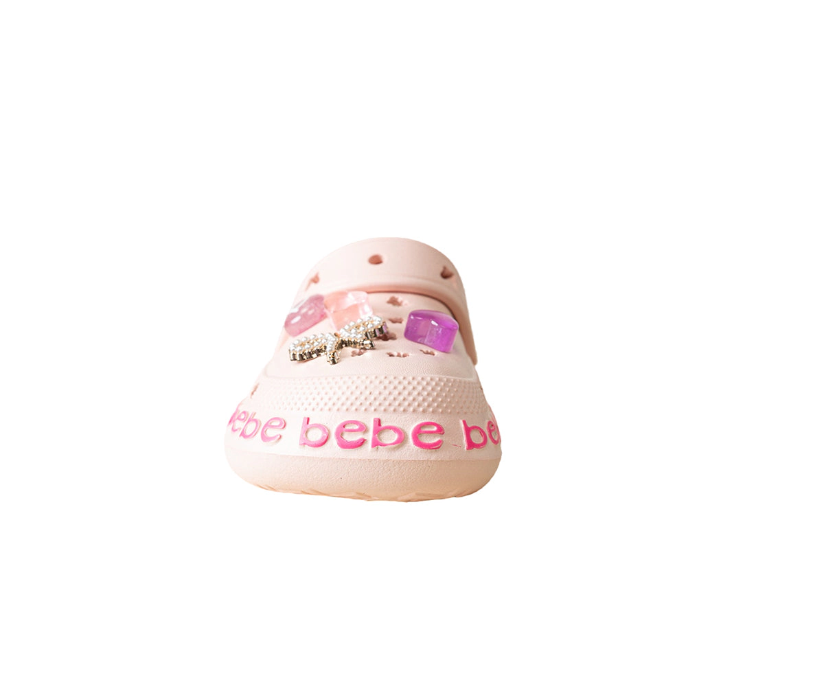 Bebe Girl's Toddler EVA Clog Slippers with Charms