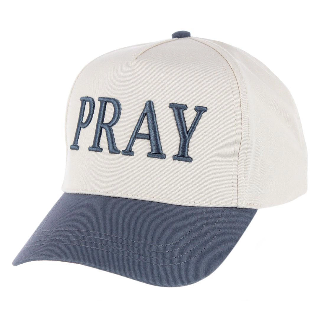 CTM Unisex Pray Embroirdered Trucker Hat