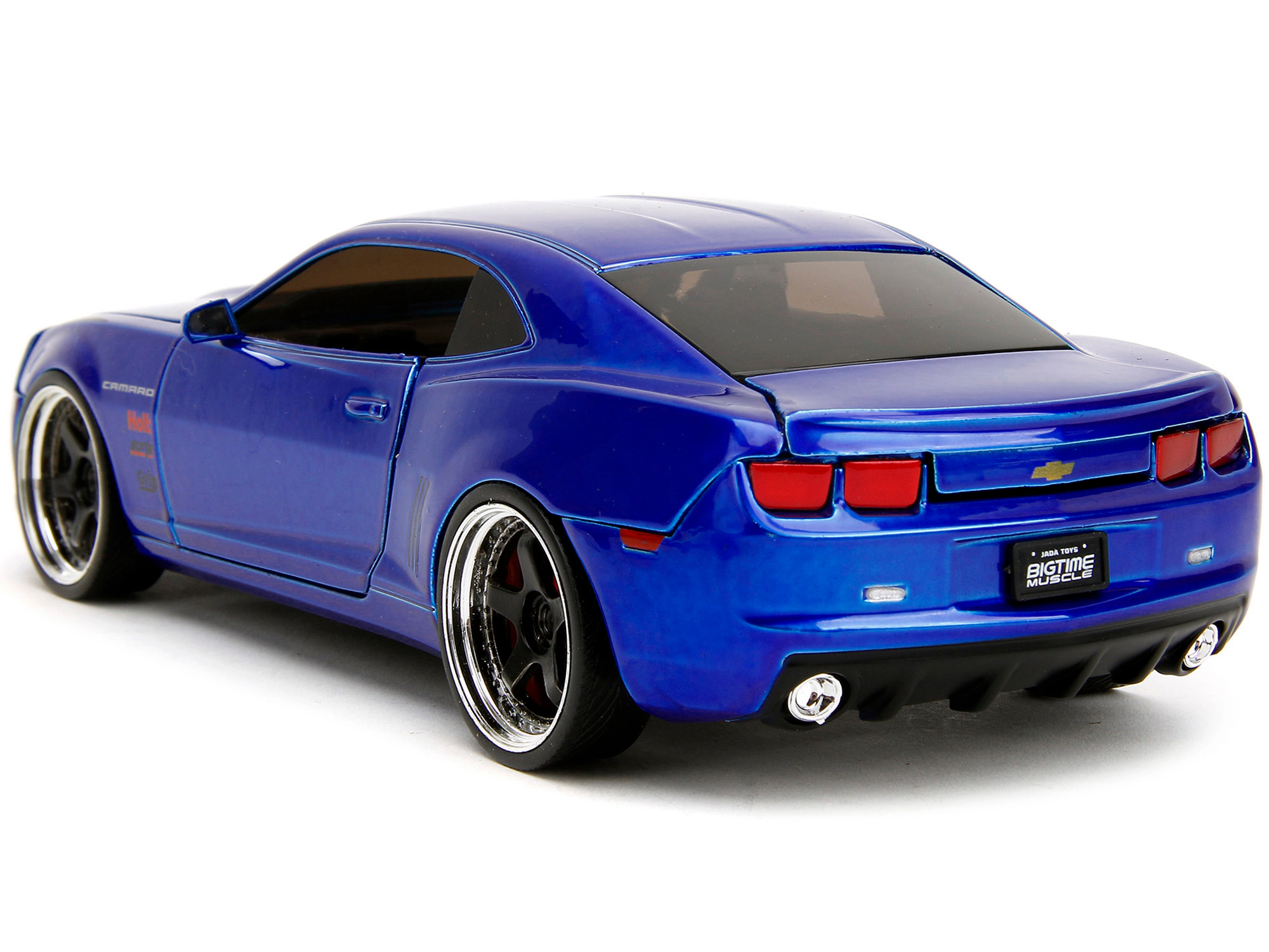 Jada 2010 Chevrolet Camaro Candy Blue with Black Hood "Bigtime Muscle" Series 1/24 Diecast Model Car by Jada