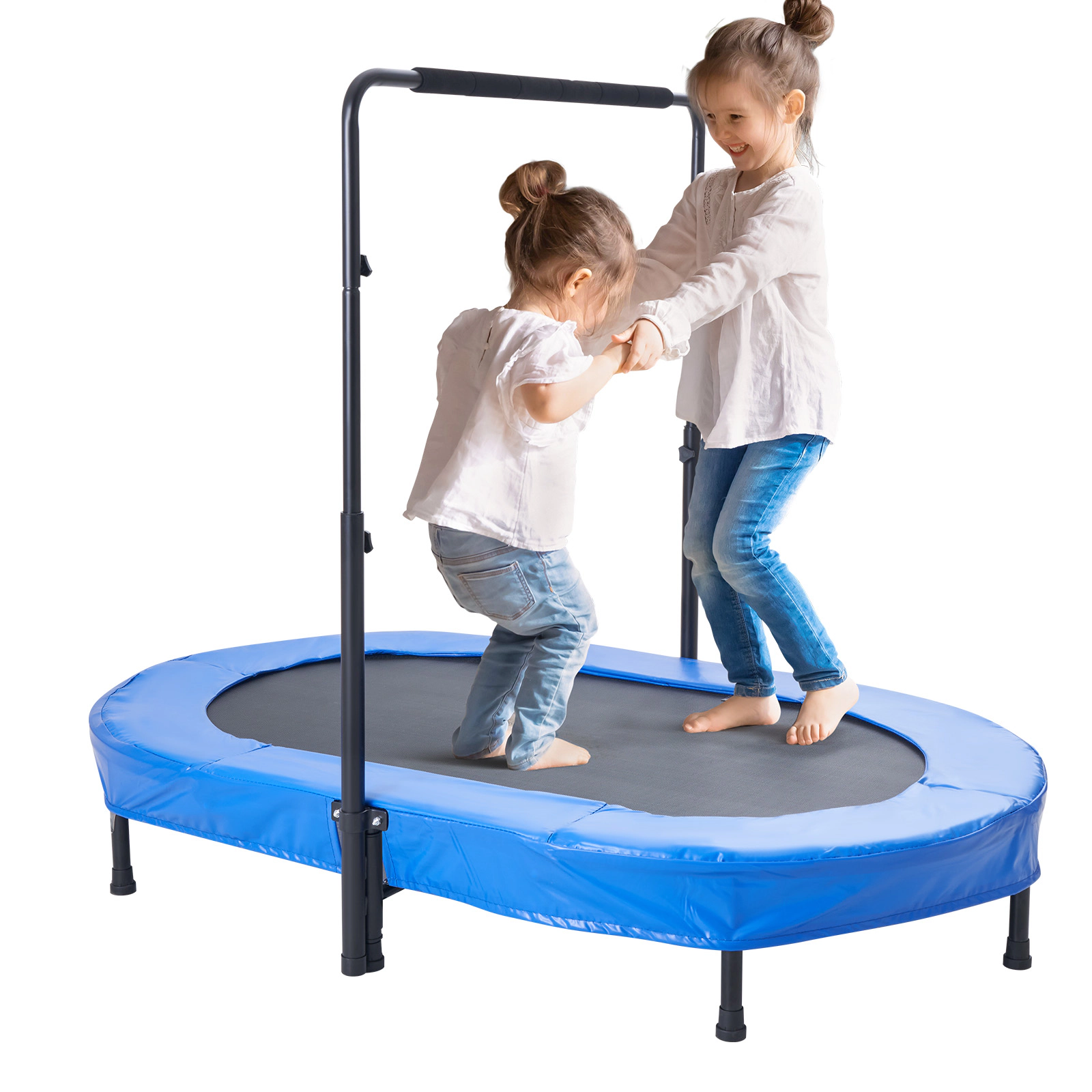 HONGGE Kids Trampoline Indoor Outdoor Trampoline Foldable Mini Trampoline with Handle Rebounder Trampoline for Toddlers