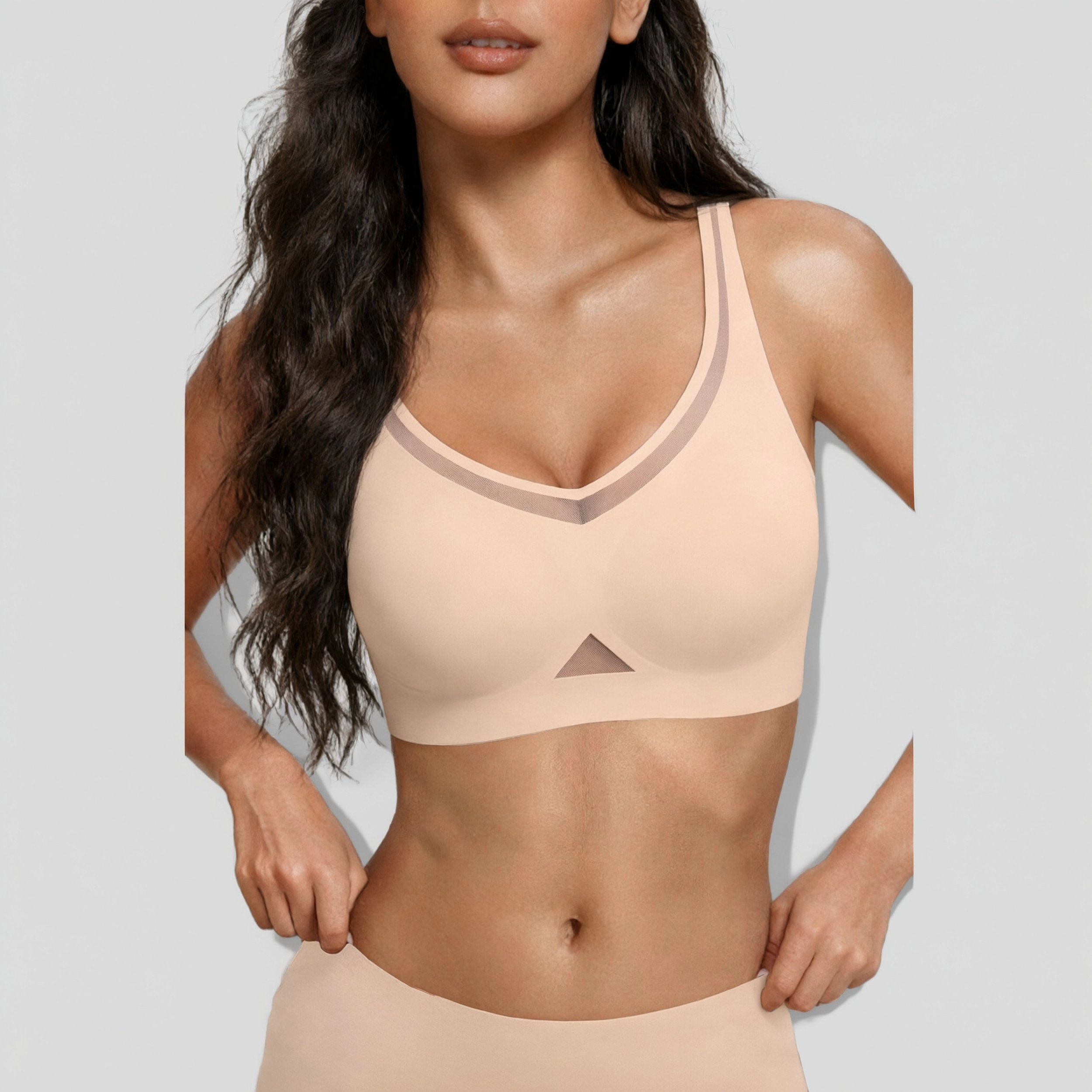 Avidlove Women's Jelly Mesh Wireless Full Coverage Padded Bralette
