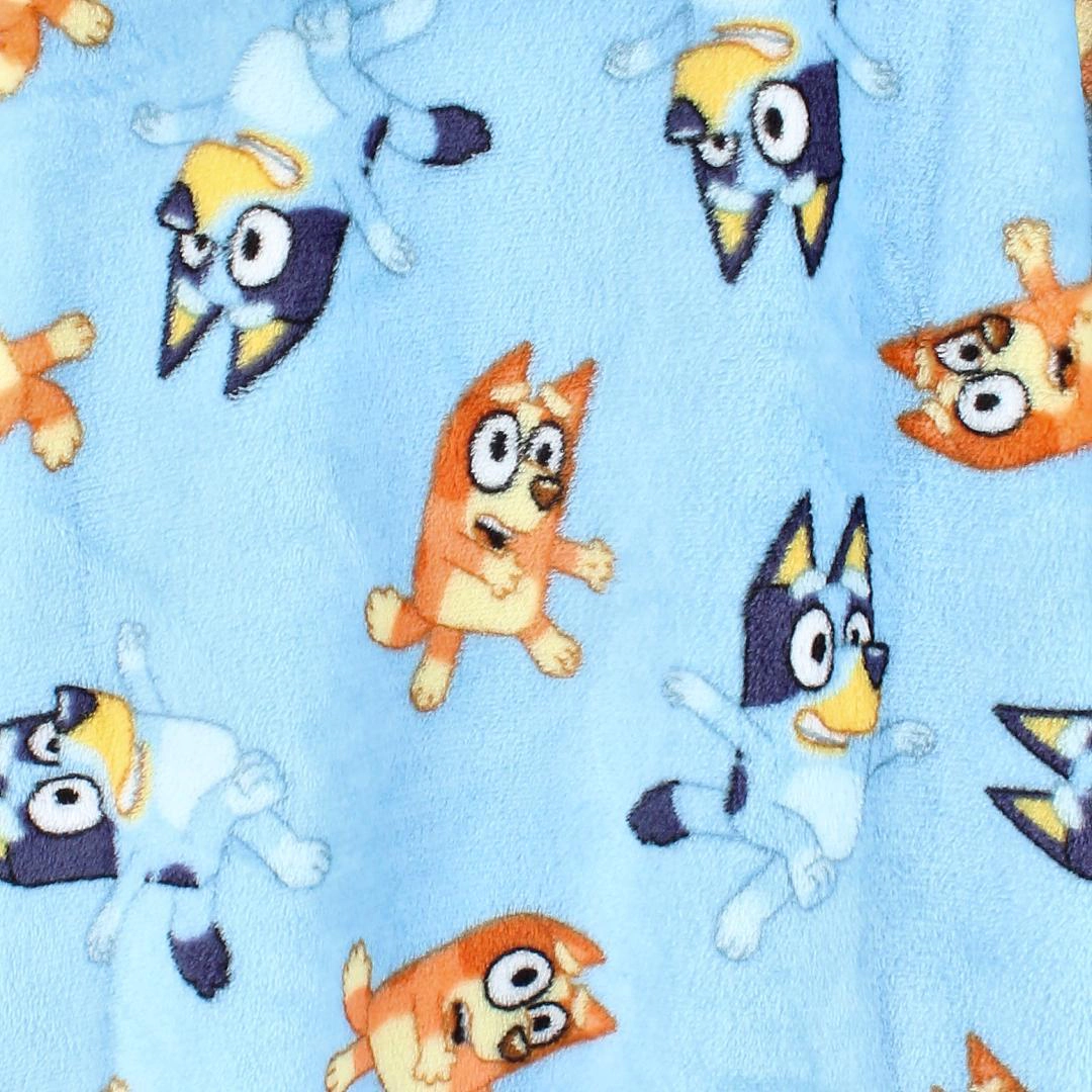 Textiel Trade Kid's Bluey and Bingo Plush Hoodie Blanket