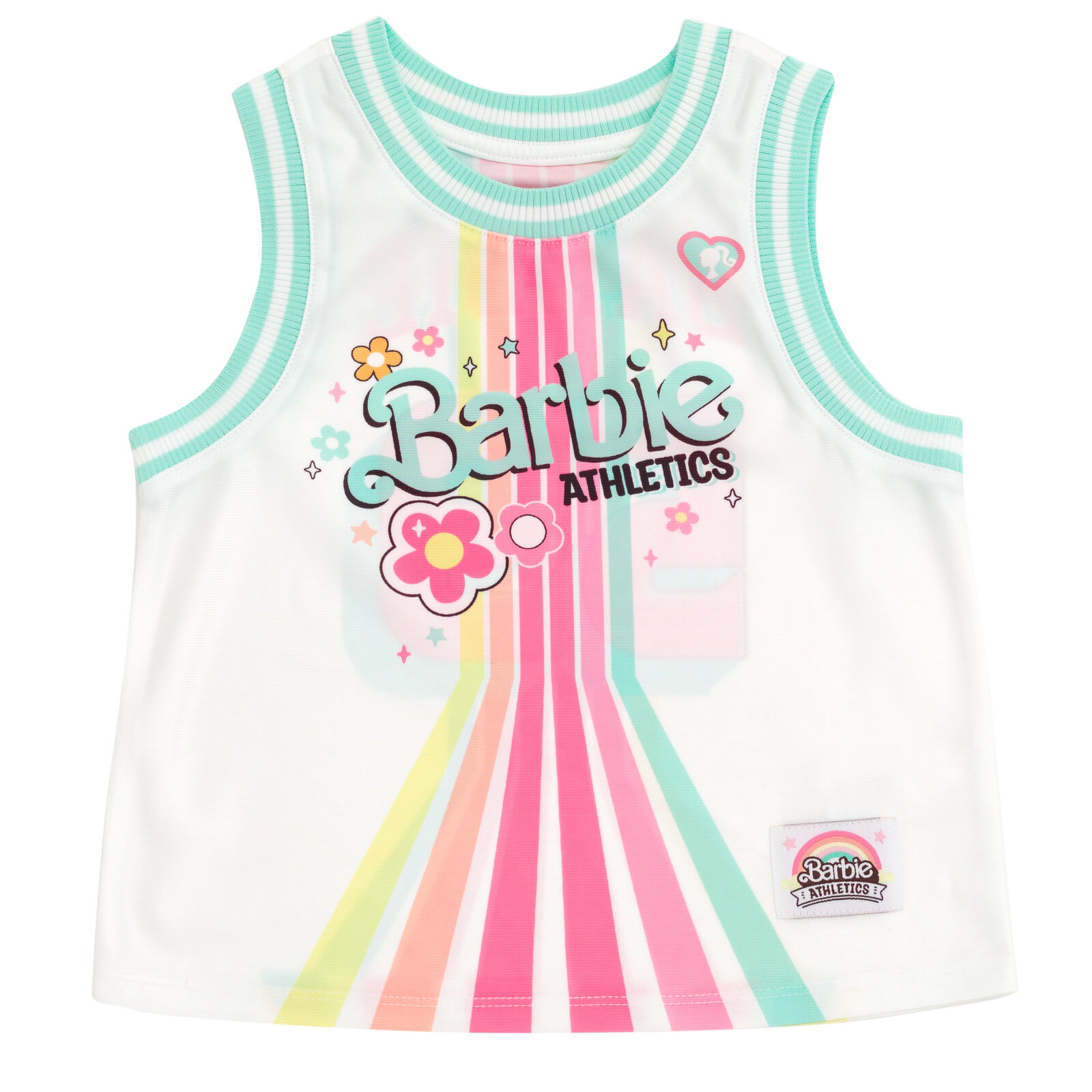 Barbie Girls' Athletic 2-Piece Tank Top and Shorts Set