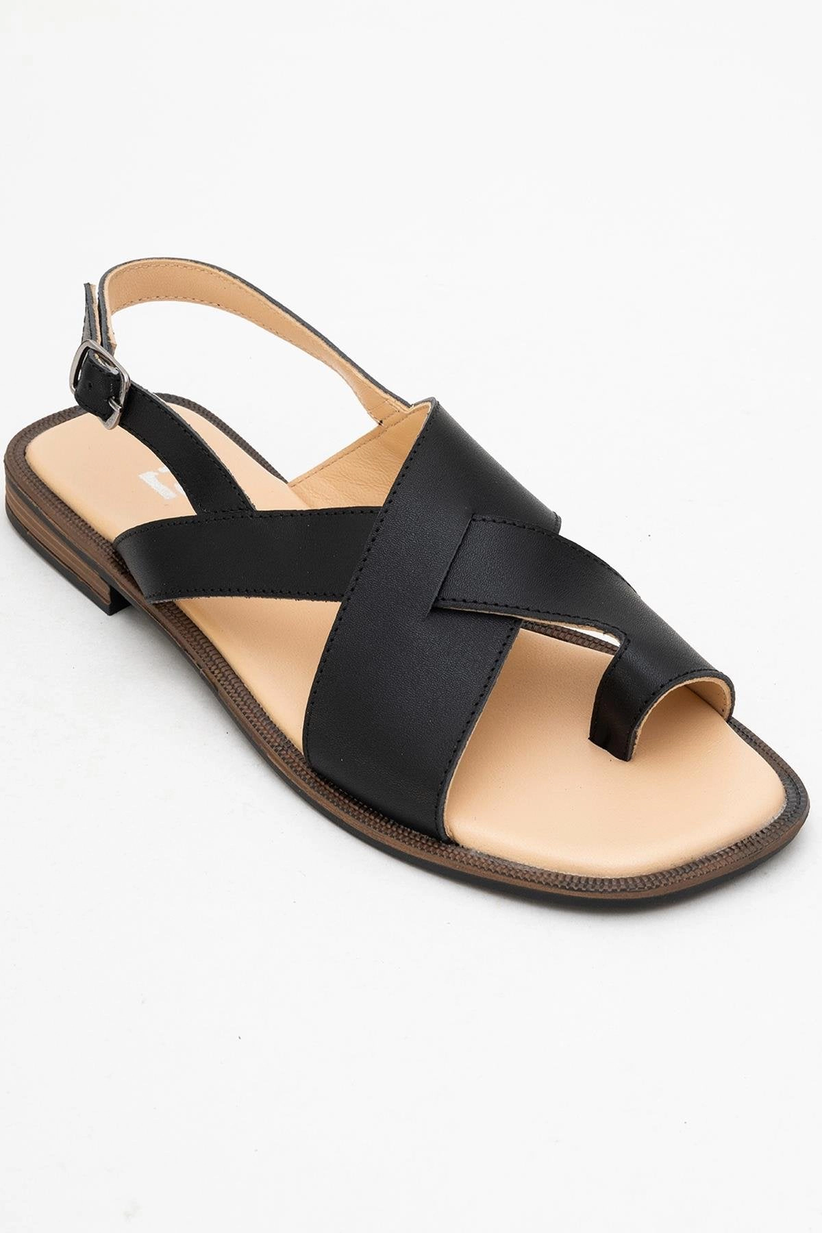 Forever & Always Womens Louna Leather Thong Sandalss