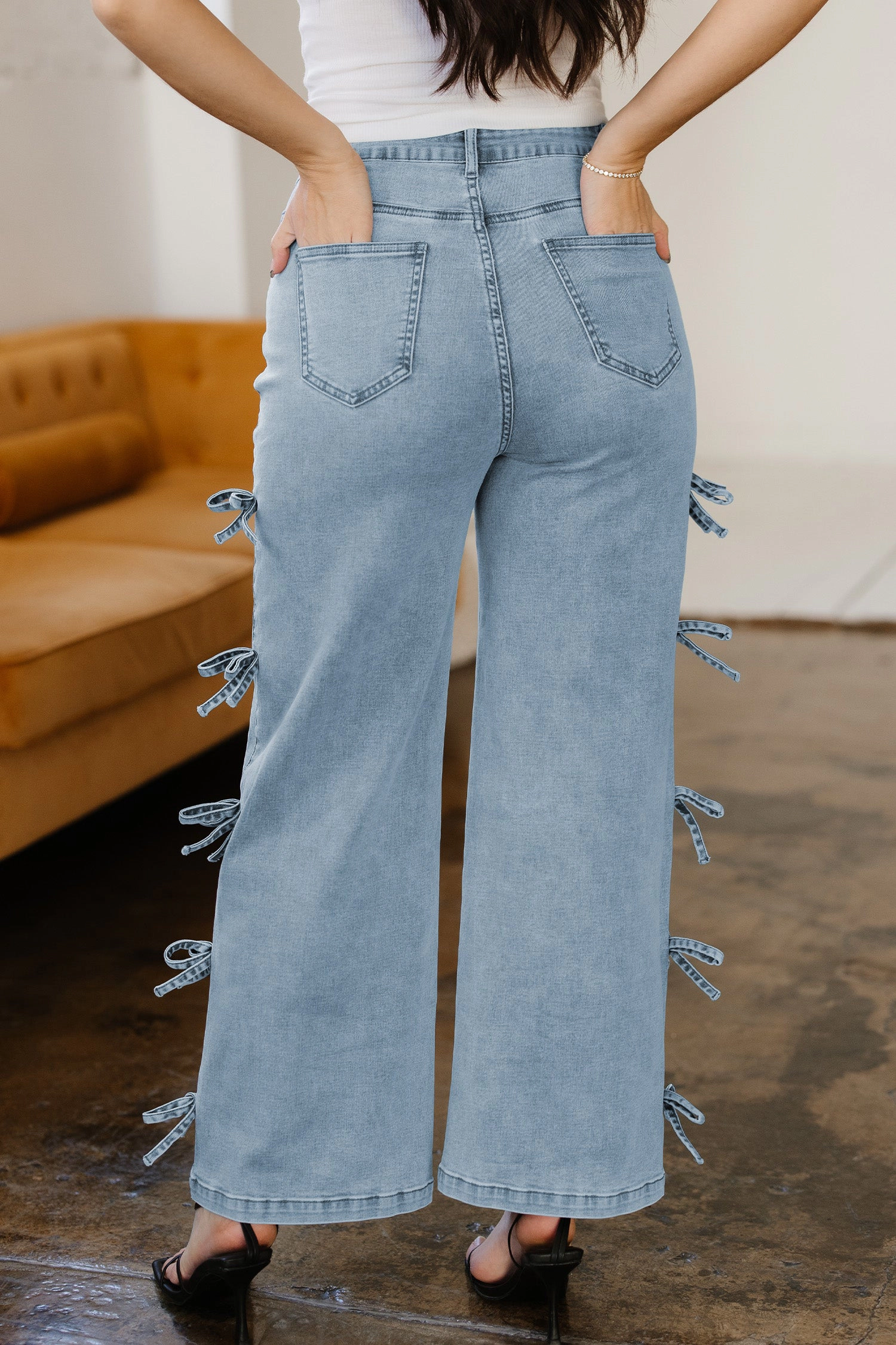 Threaded Pear Women's Maryam Straight Leg Loose Jeans