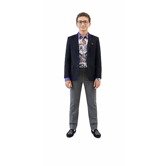 Elie Balleh Boys Slim Fit Digital Rain Jacket